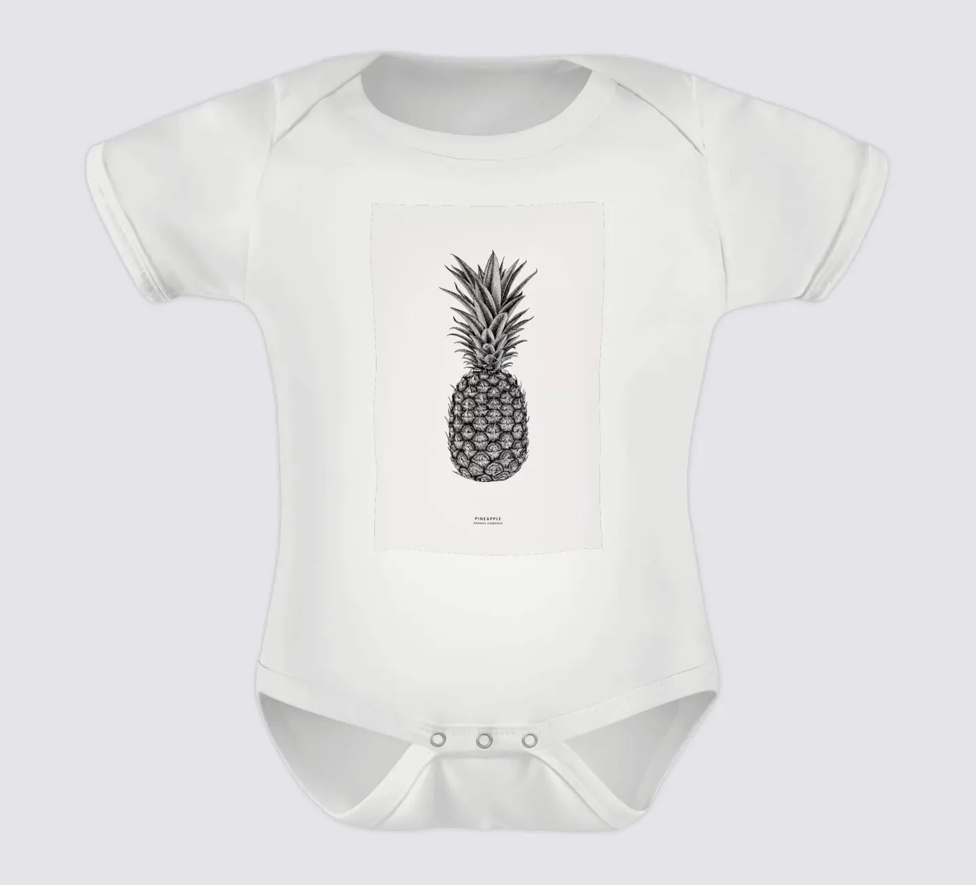 Pineapple body neonato maniche corte da Flora & Fauna