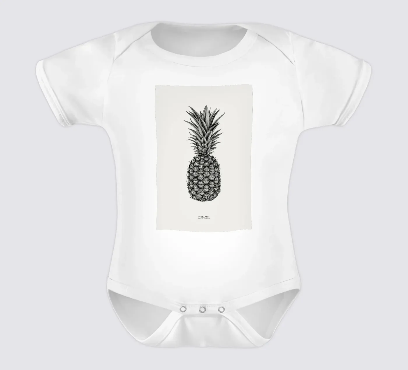 Pineapple body neonato maniche corte da Flora & Fauna
