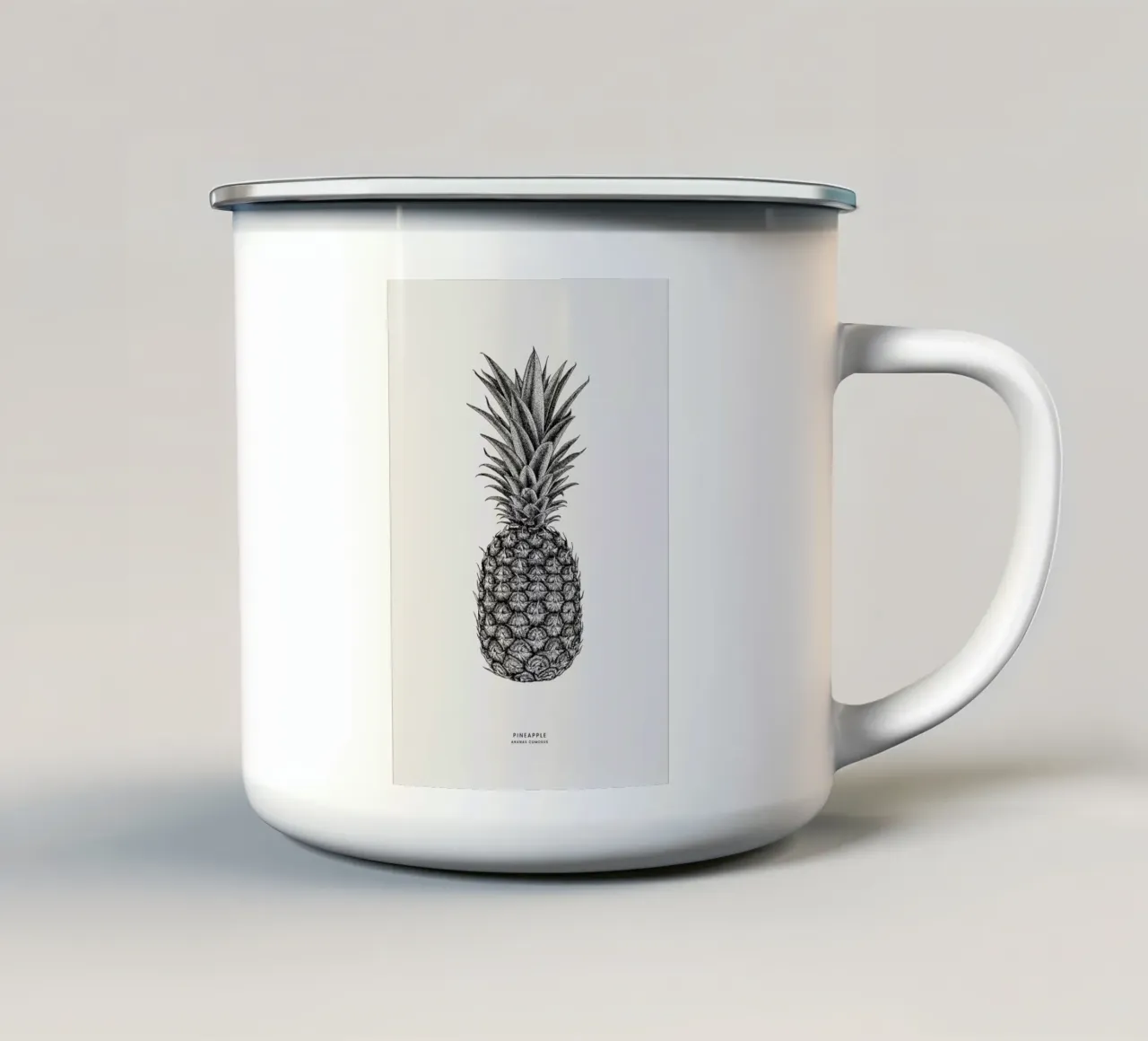 Pineapple tazza in smalto da Flora & Fauna