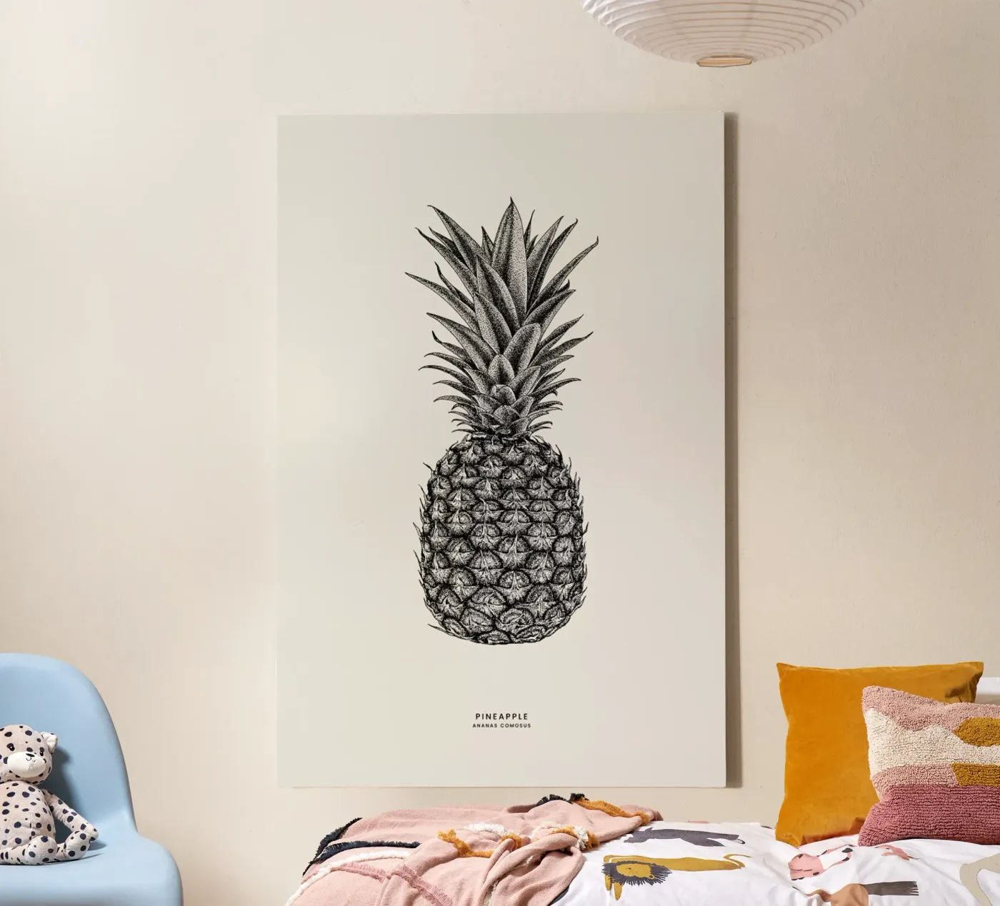 Pineapple canvas van Flora & Fauna