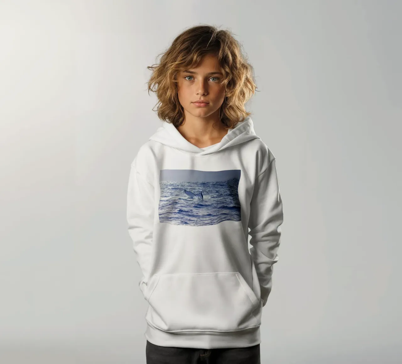 L'immersione delle balene 3 felpa bambino con cappuccio da Léa Lefebvre Photography
