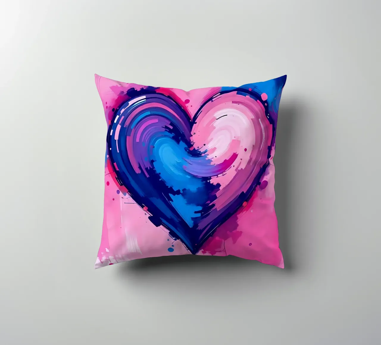 cuore_blu_rosa_viola_4 cuscino da Pink- und LoveArt by LK