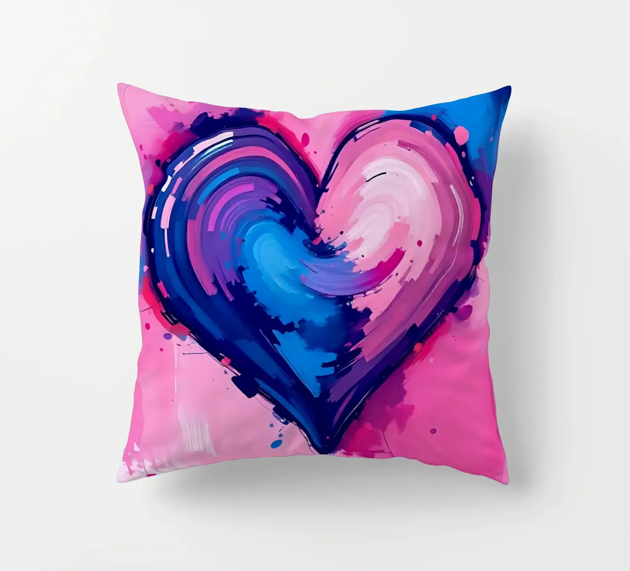 cuore_blu_rosa_viola_4 cuscino da Pink- und LoveArt by LK