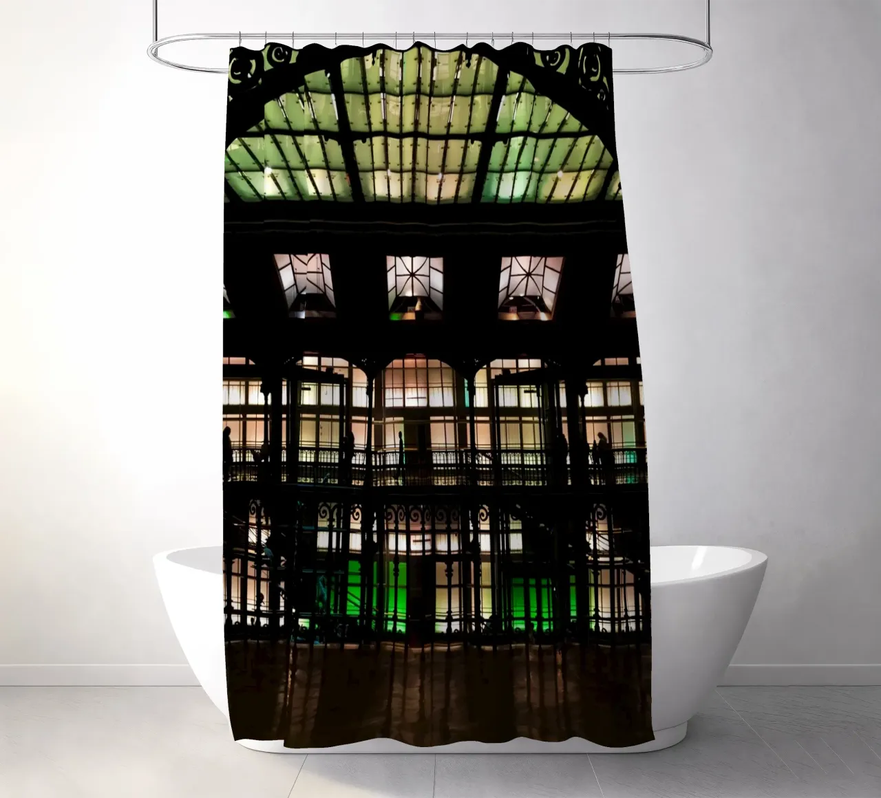 Sous le dôme du musée d'histoire naturelle rideau de douche de Léa Lefebvre Photography