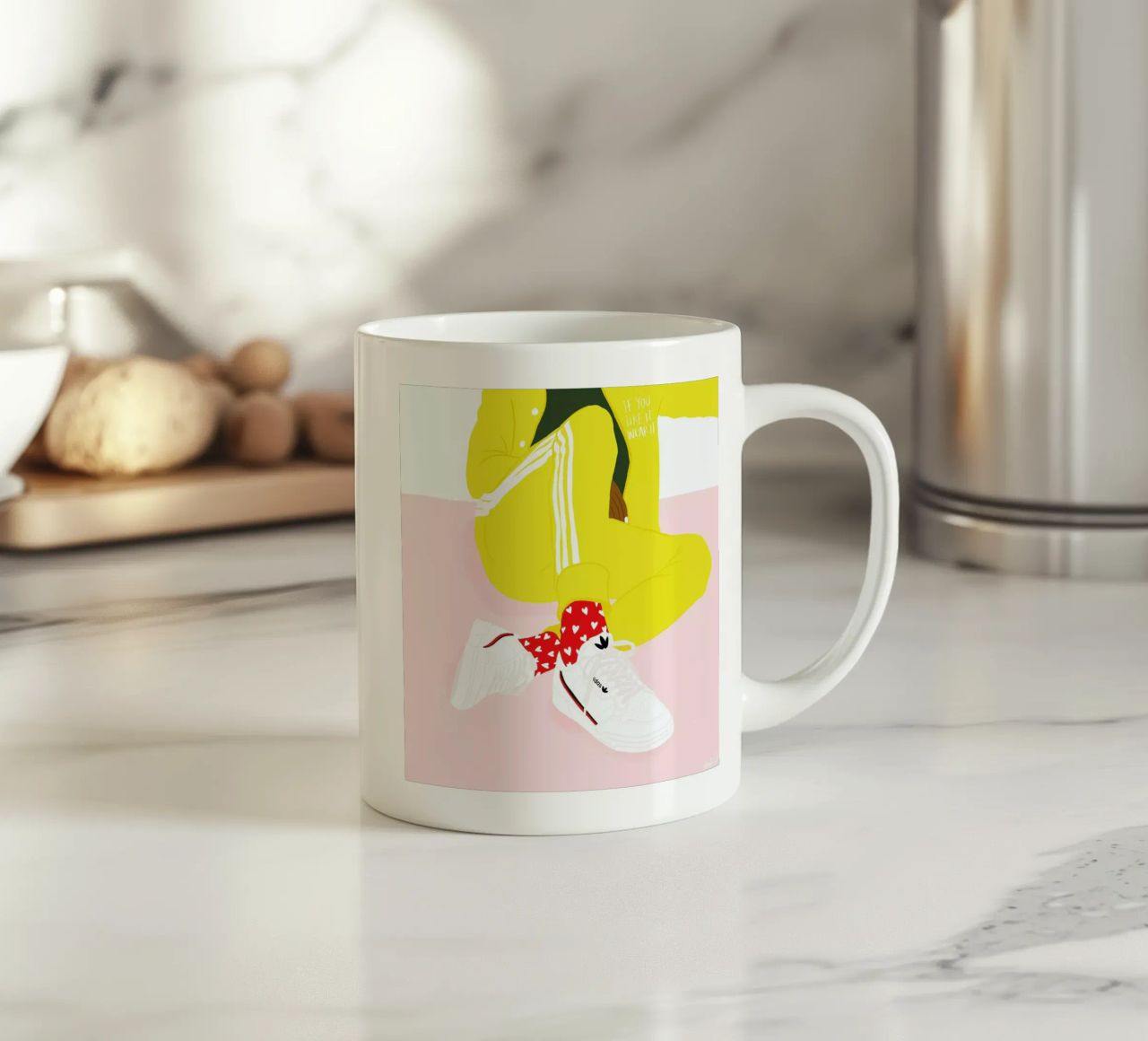 If You Like It tazza in ceramica da Céleste Wallaert