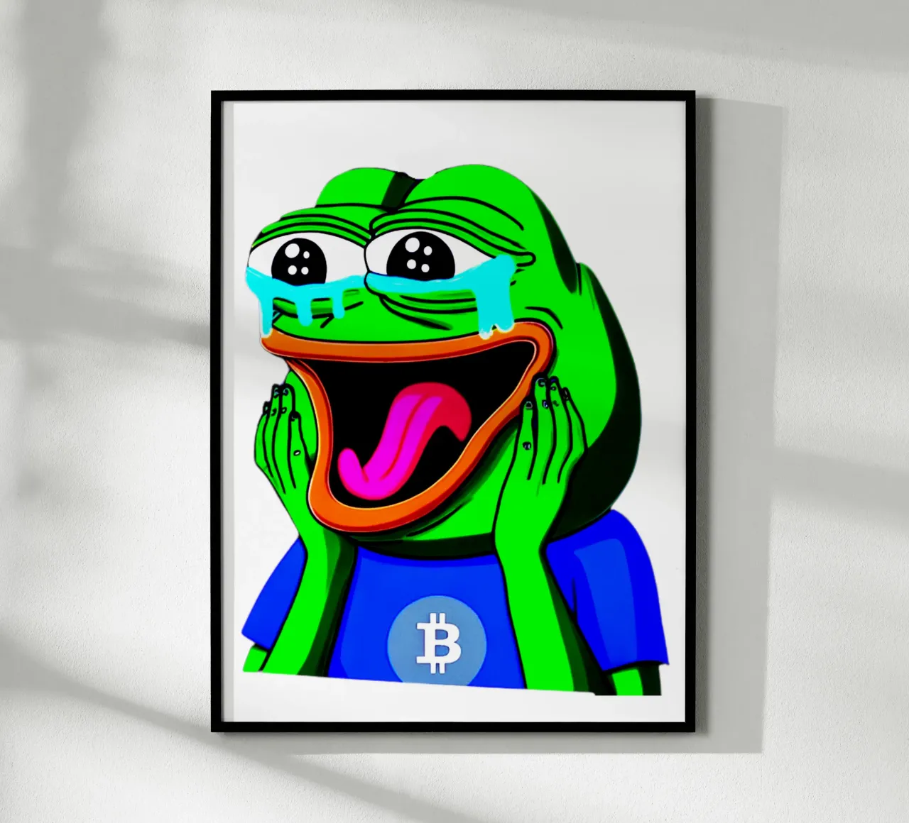 BTC of Joy_BTC breaking 100K poster con telaio in alluminio da Crypto_Jungle