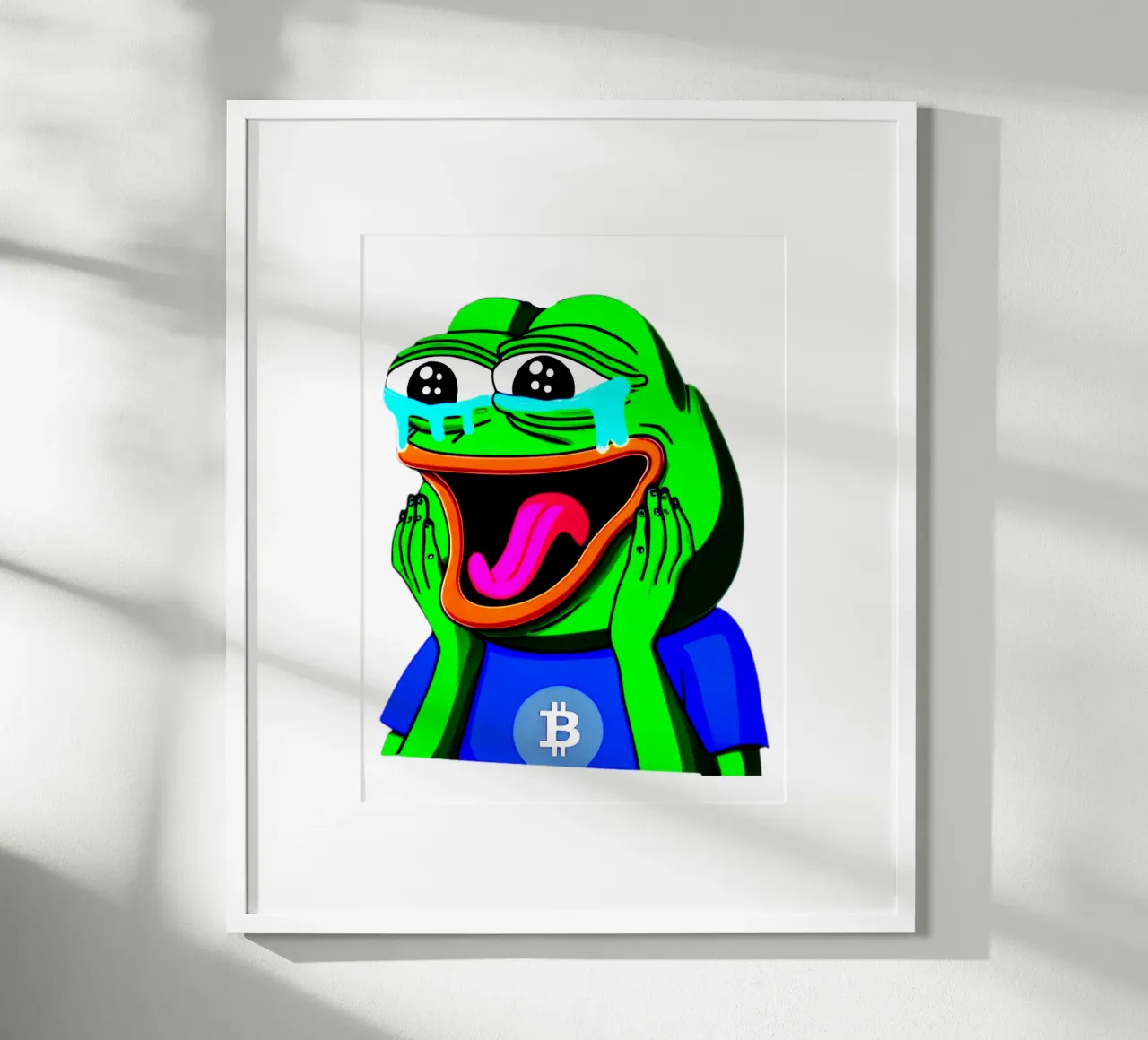 BTC of Joy_BTC breaking 100K poster con telaio in alluminio da Crypto_Jungle