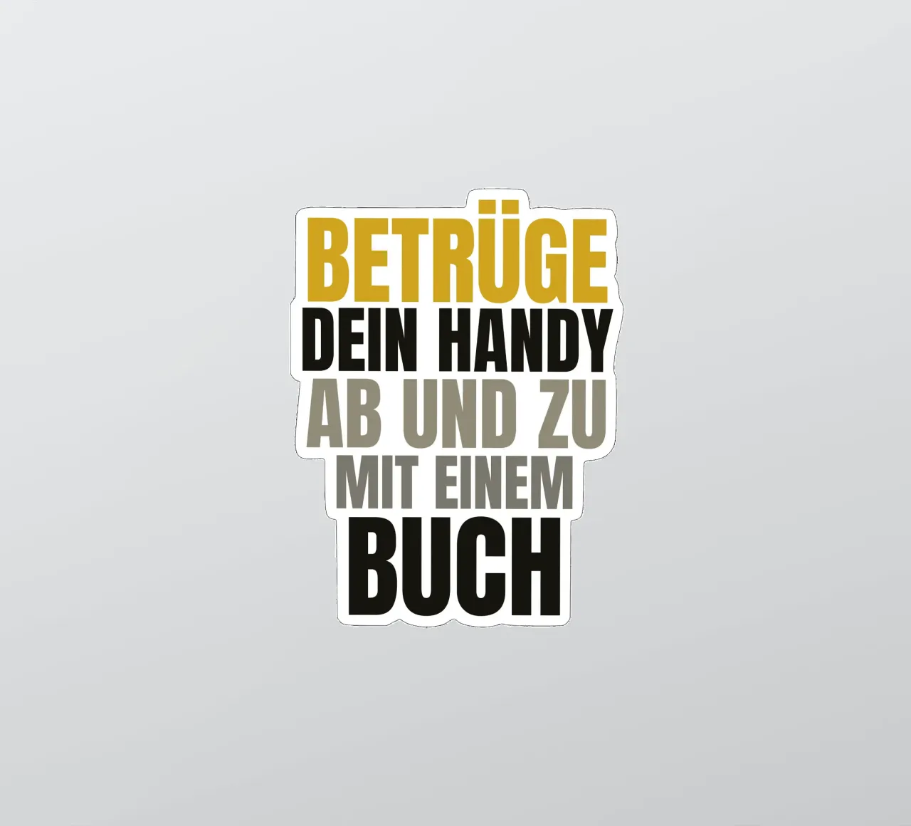 Betrüge Dein Handy autocollant de Happy 😃 Art 🎨 by Christine Schnoell