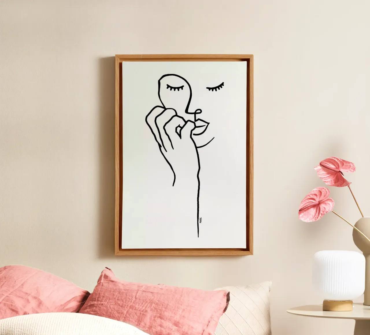 Intimate canvas met Baklijst van Ninhol