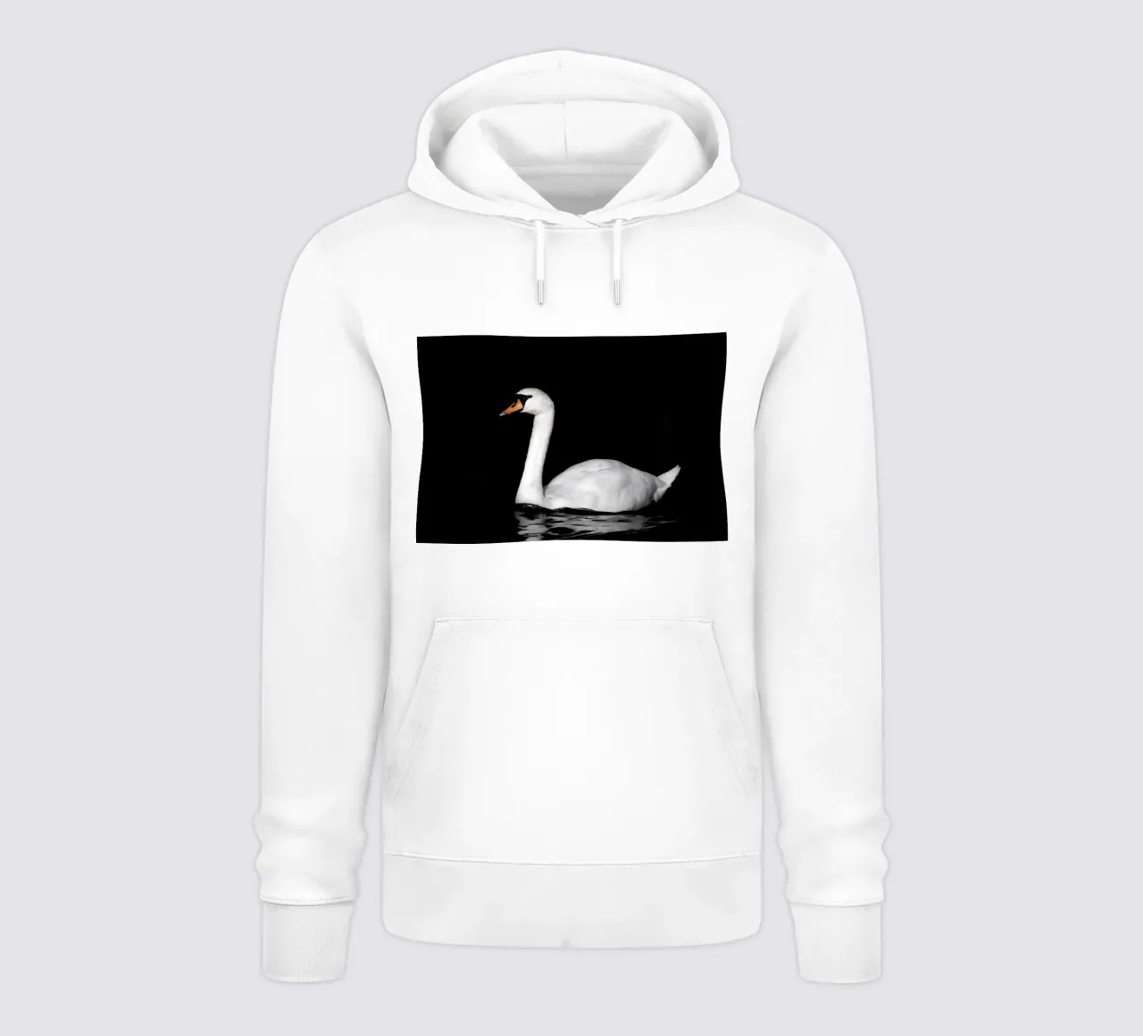 Cigno bianco a Bruges felpa con cappuccio da Léa Lefebvre Photography