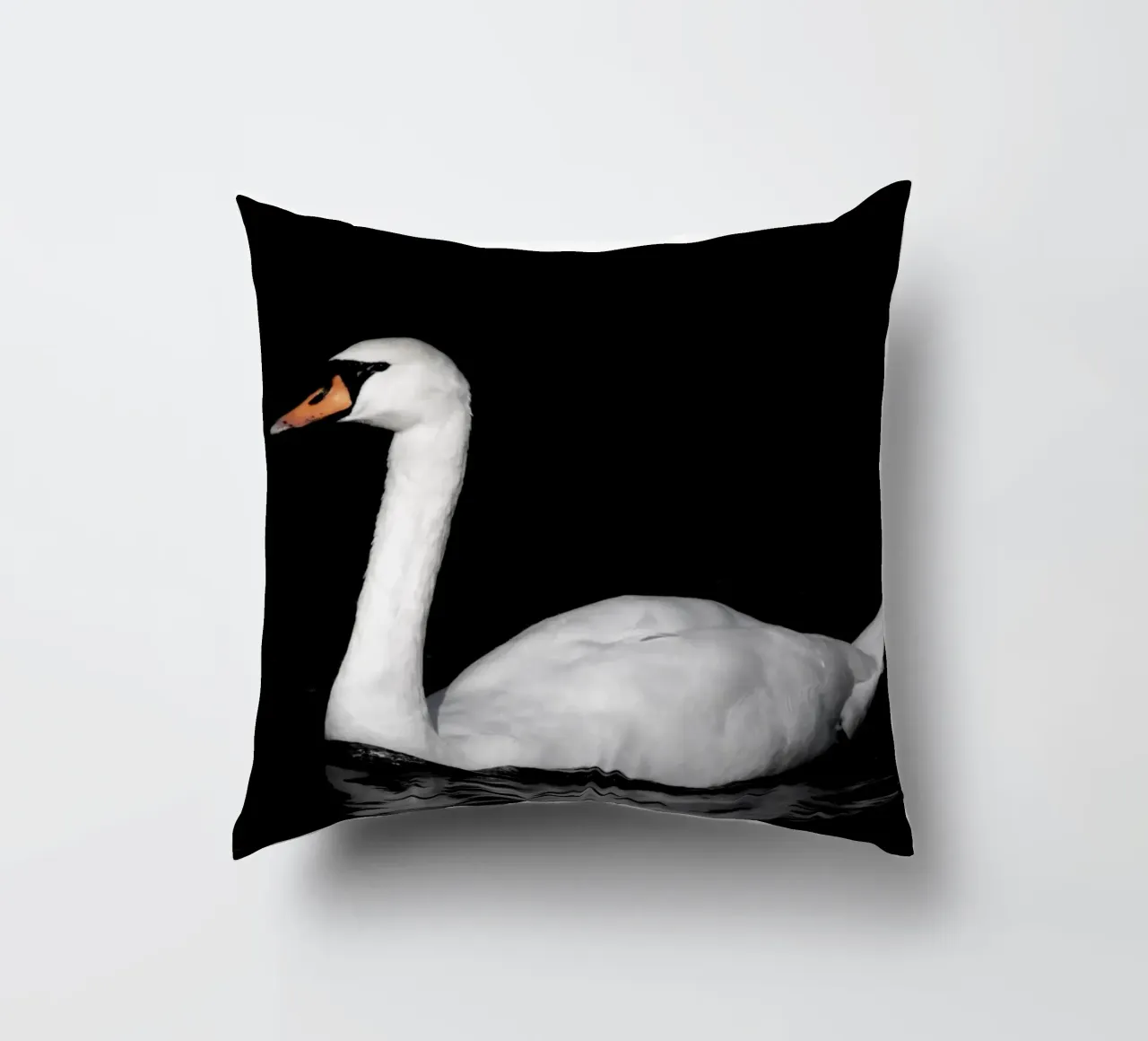 Cigno bianco a Bruges cuscino da Léa Lefebvre Photography