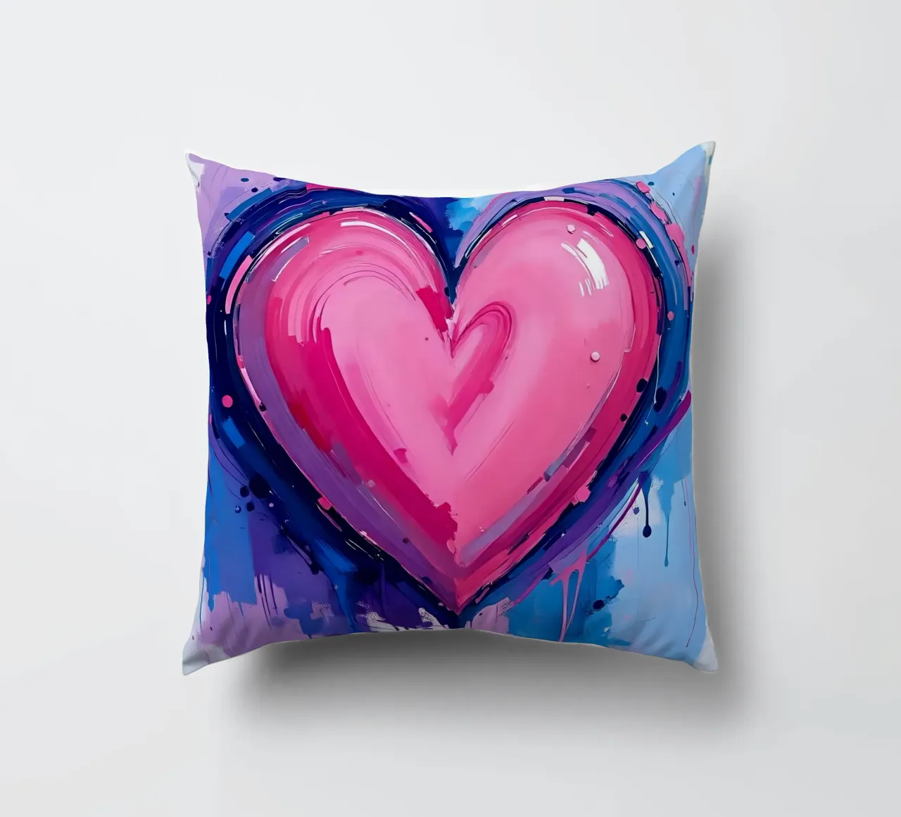 cuore_blu_rosa_viola_5 cuscino da Pink- und LoveArt by LK