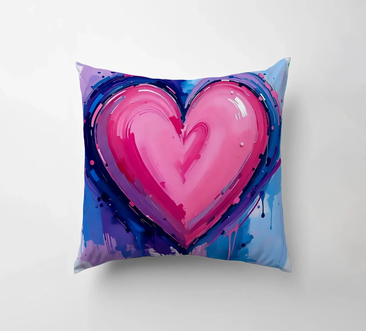 cuore_blu_rosa_viola_5 cuscino da Pink- und LoveArt by LK