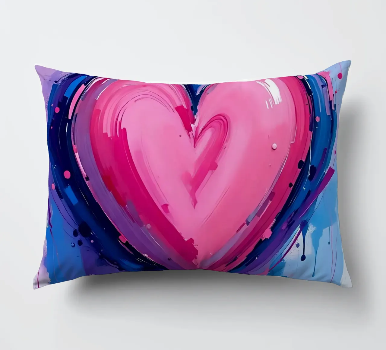 cuore_blu_rosa_viola_5 cuscino da Pink- und LoveArt by LK