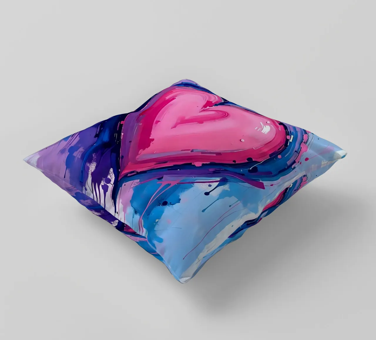 cuore_blu_rosa_viola_5 cuscino da Pink- und LoveArt by LK