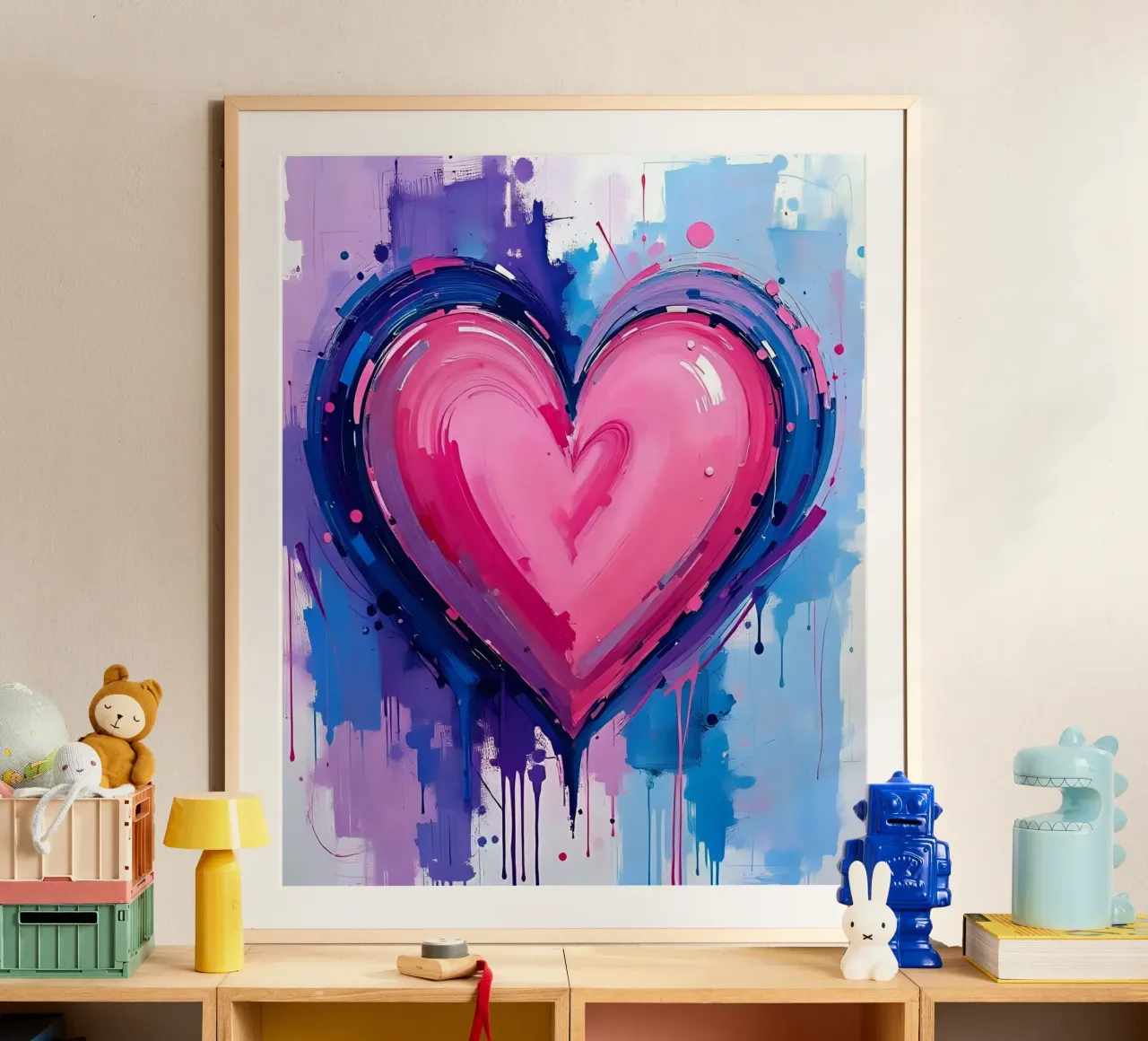 cuore_blu_rosa_viola_5 carta hahnemühle da Pink- und LoveArt by LK