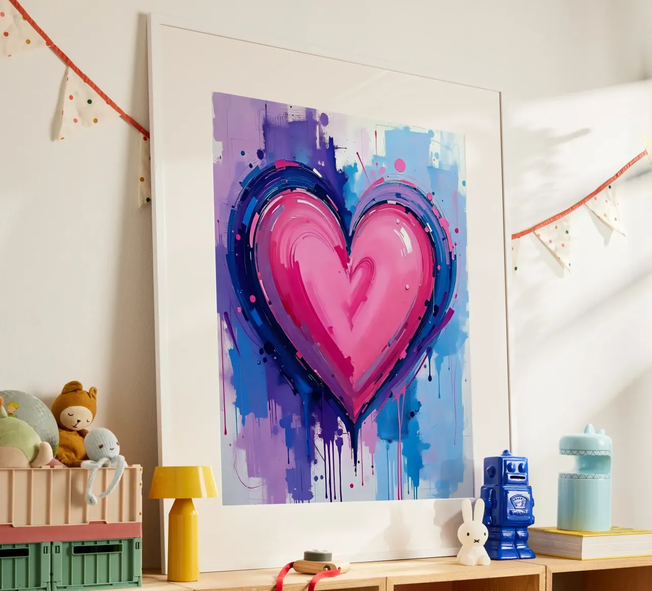 cuore_blu_rosa_viola_5 carta hahnemühle da Pink- und LoveArt by LK