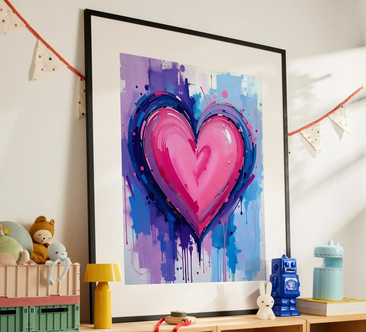 cuore_blu_rosa_viola_5 carta hahnemühle da Pink- und LoveArt by LK