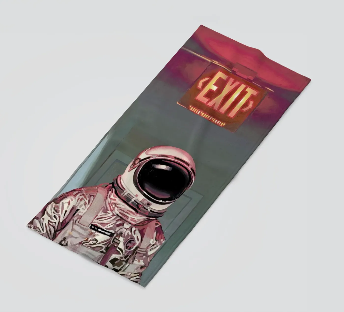 Exit beach towel by Scott Listfield