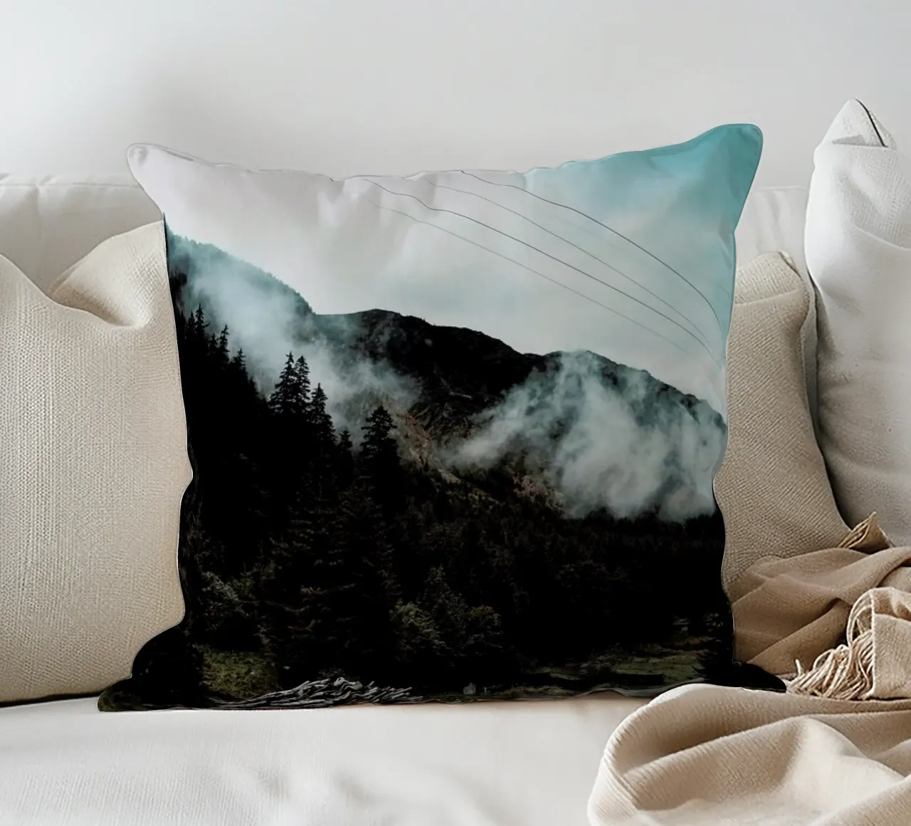 Hazy Mornings cuscino da Sebastian Hilgetag