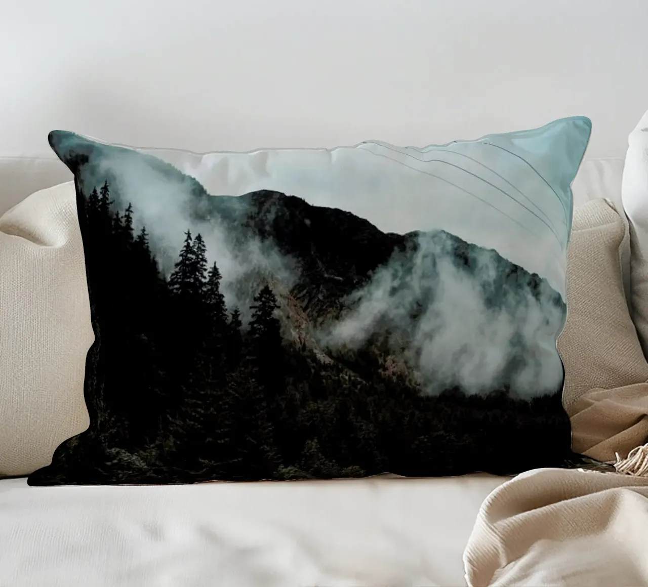 Hazy Mornings cuscino da Sebastian Hilgetag