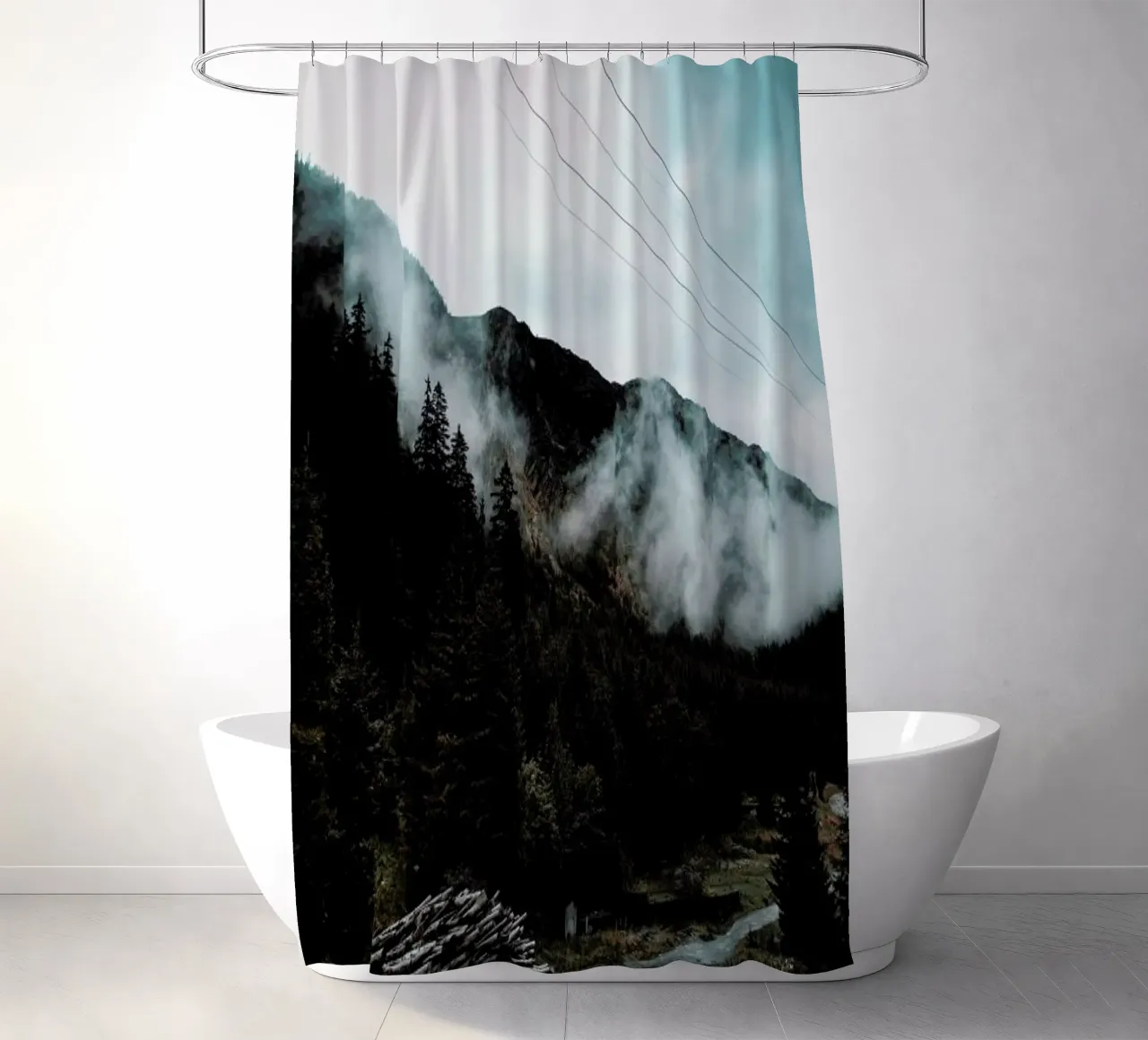 Hazy Mornings tenda da doccia da Sebastian Hilgetag