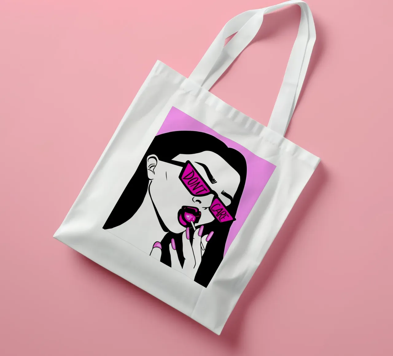 Minimalistische Kunst Poster 596 jute draagtas van ahmiaLodri