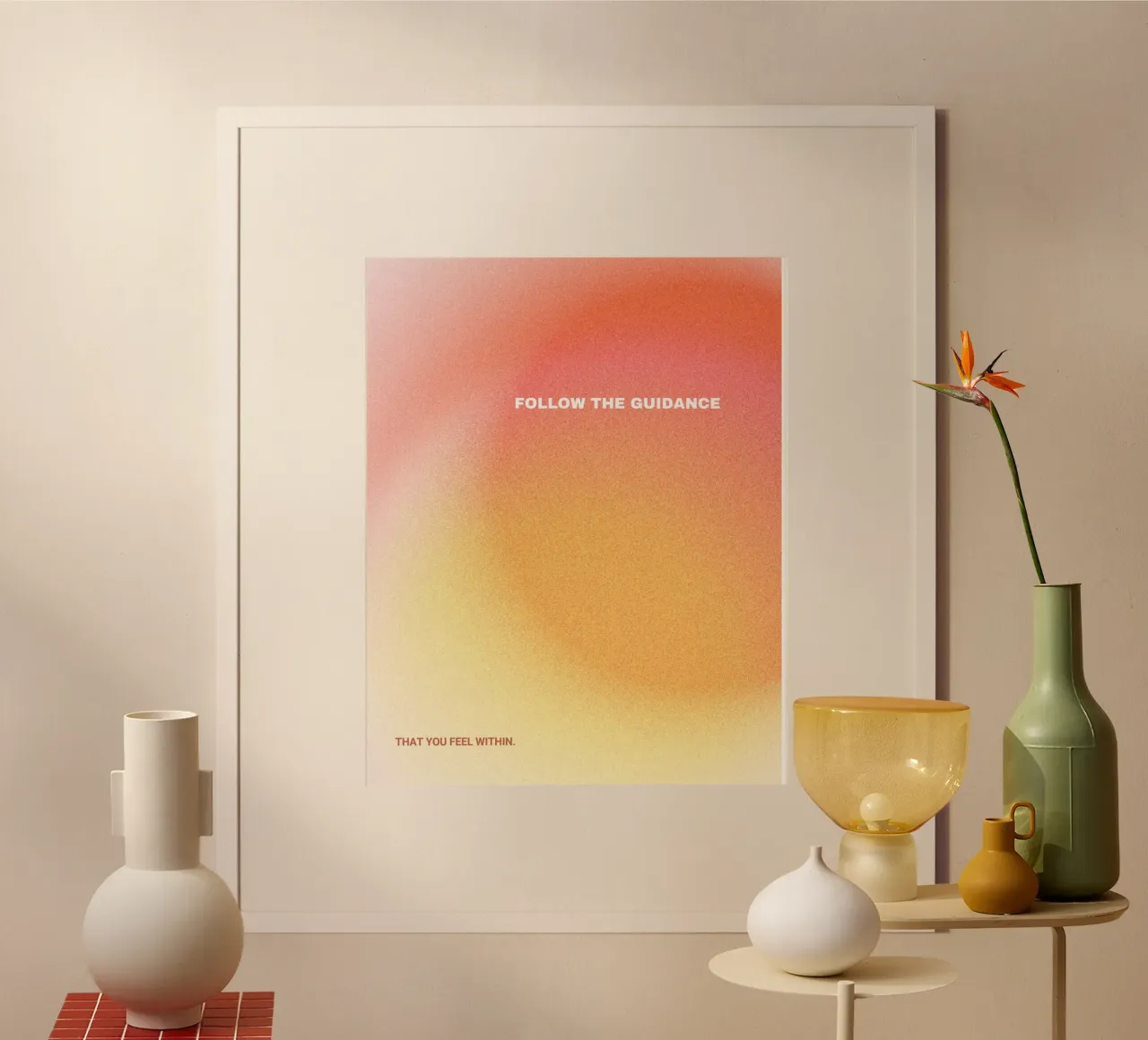 guidance poster con telaio in alluminio da Ambition Wall