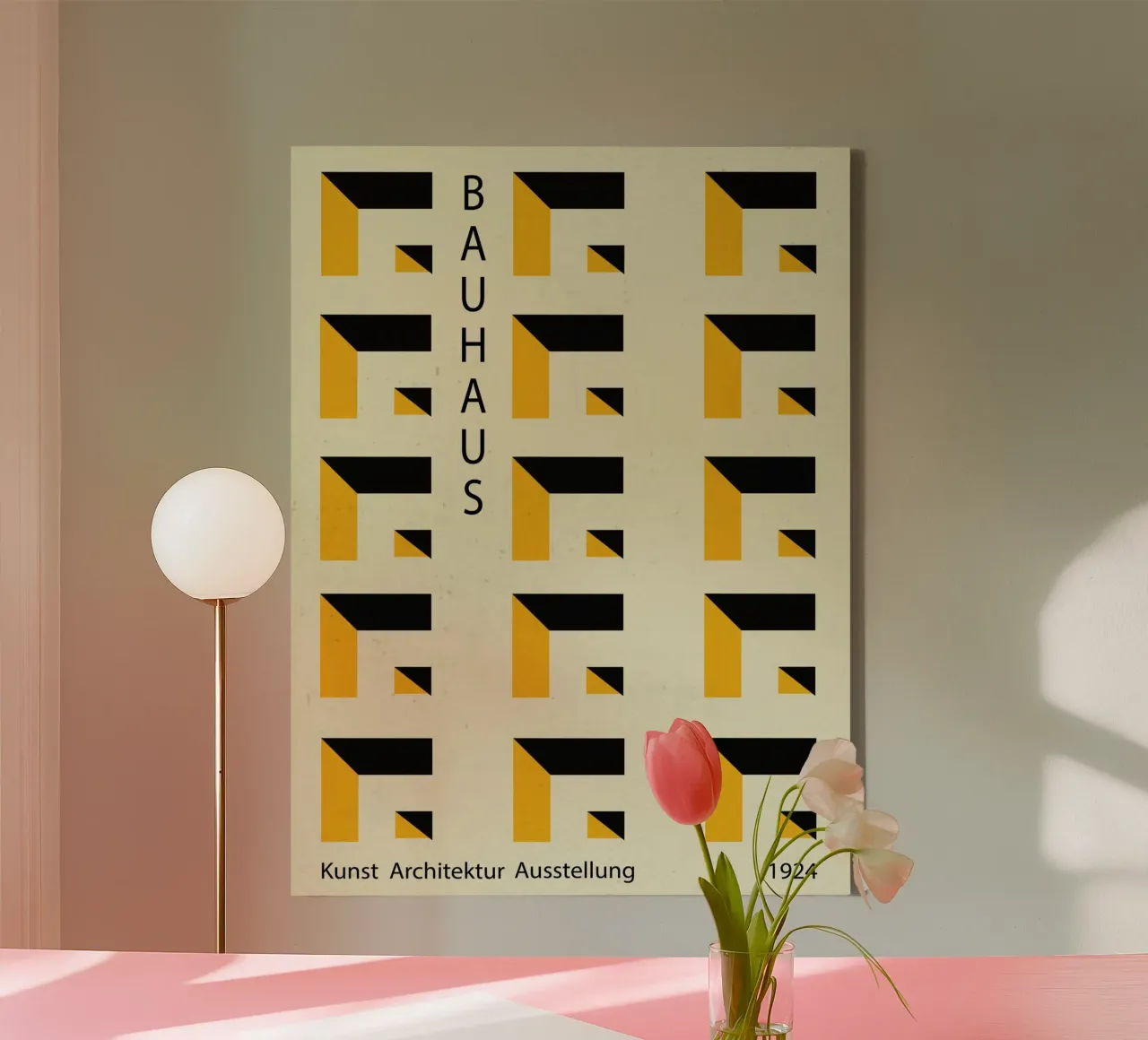 Mostra Bauhaus 1924 tela con Cornice a cassetta da LaylaOzHome