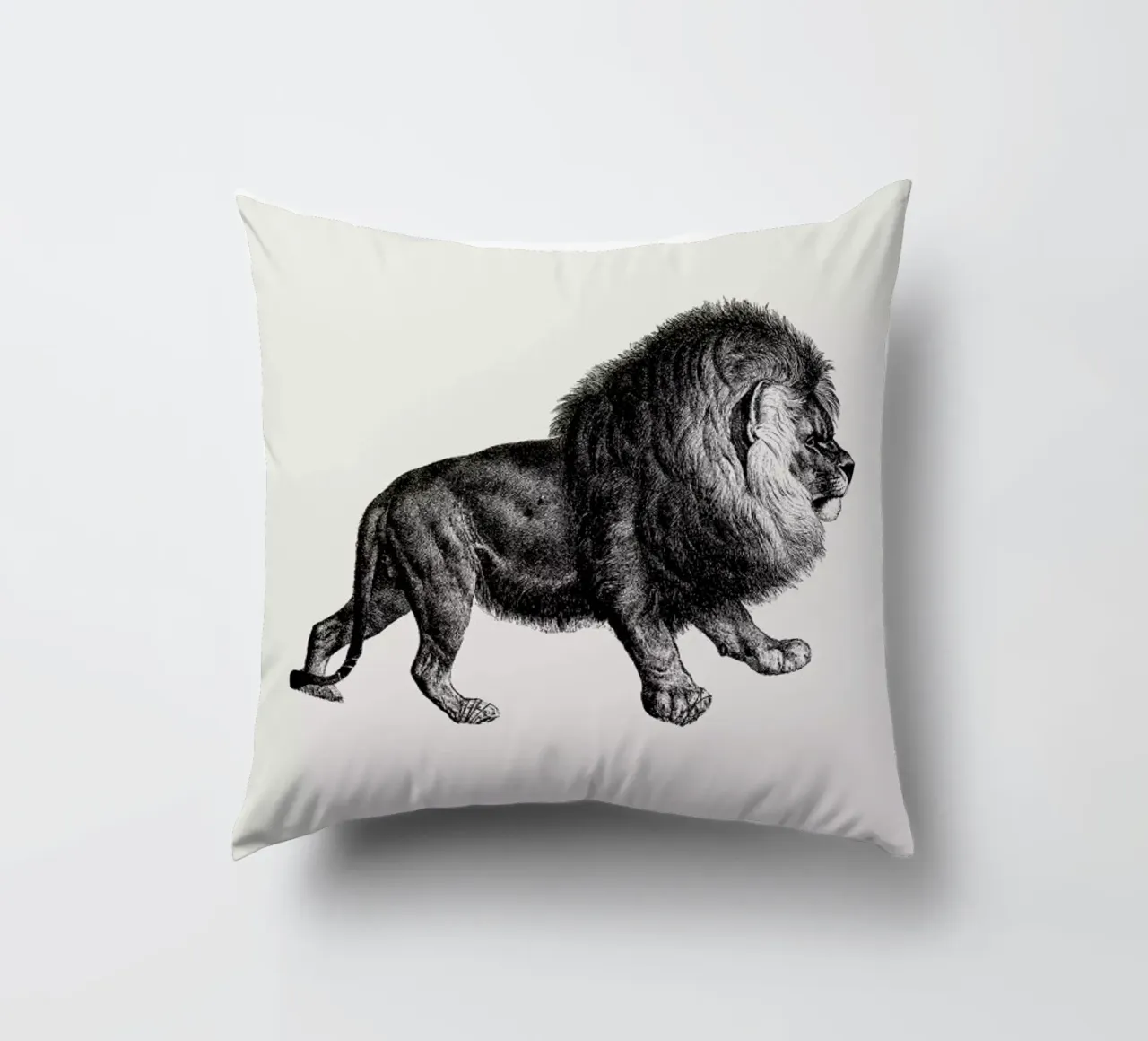 Lion decorative cushion by Flora & Fauna