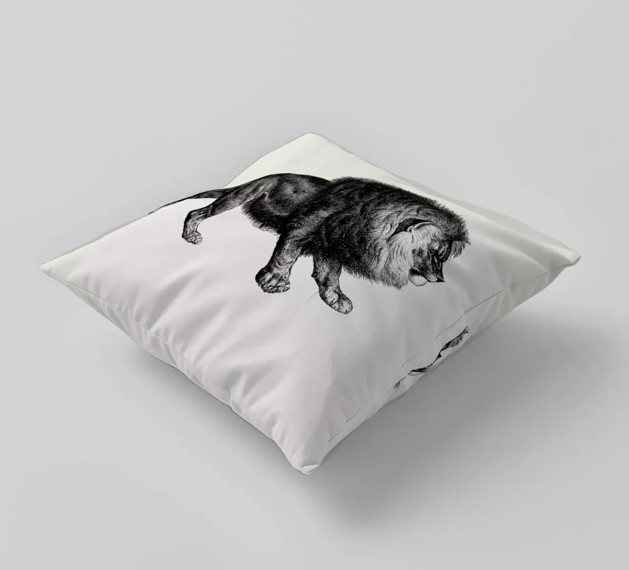 Lion decorative cushion by Flora & Fauna