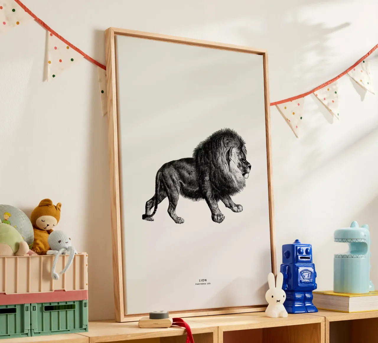Lion canvas by Flora & Fauna