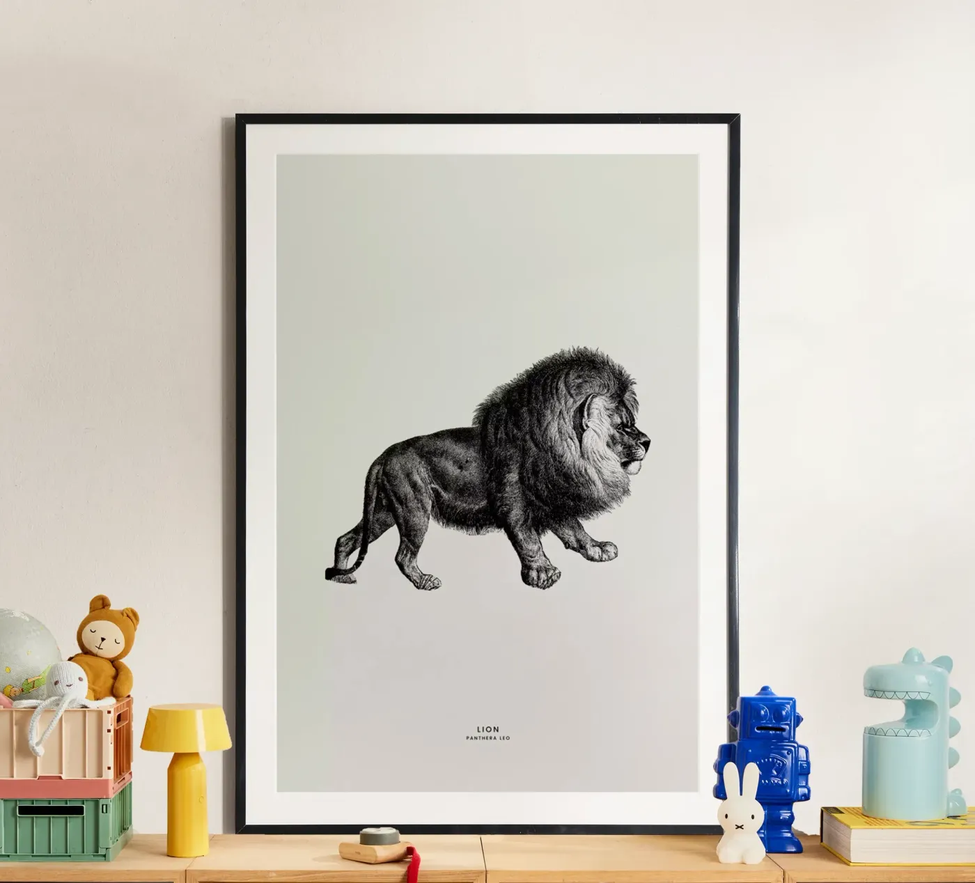 Lion Poster von Flora & Fauna