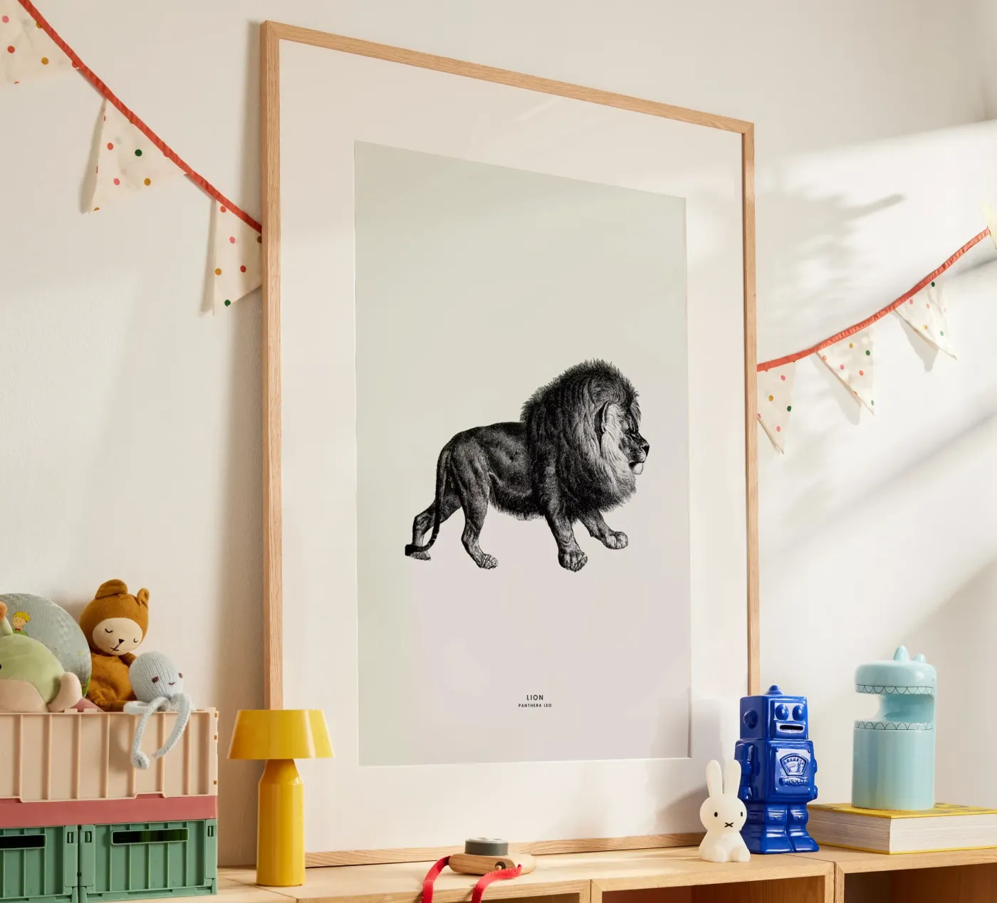 Lion Poster von Flora & Fauna