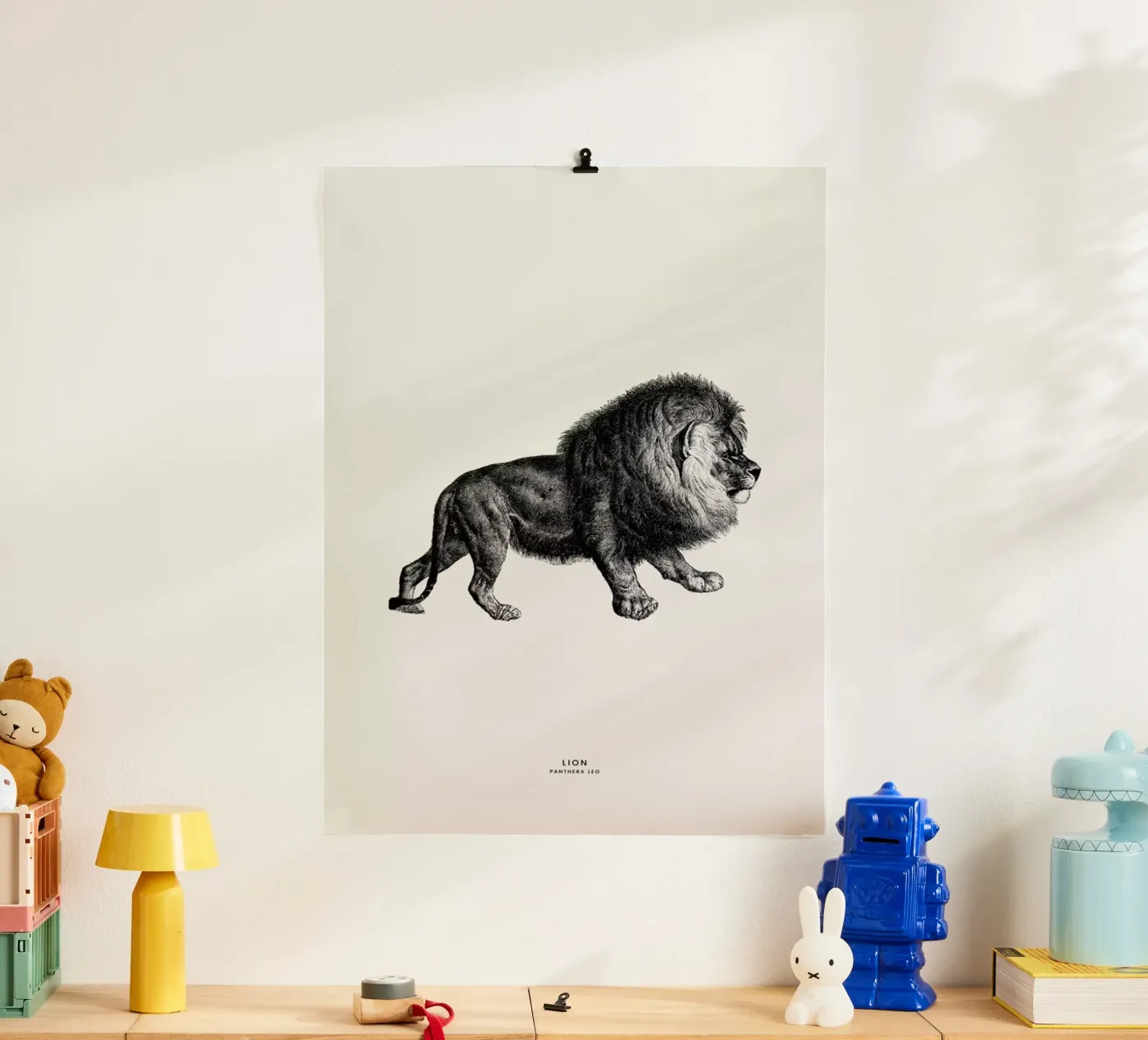 Lion Poster von Flora & Fauna