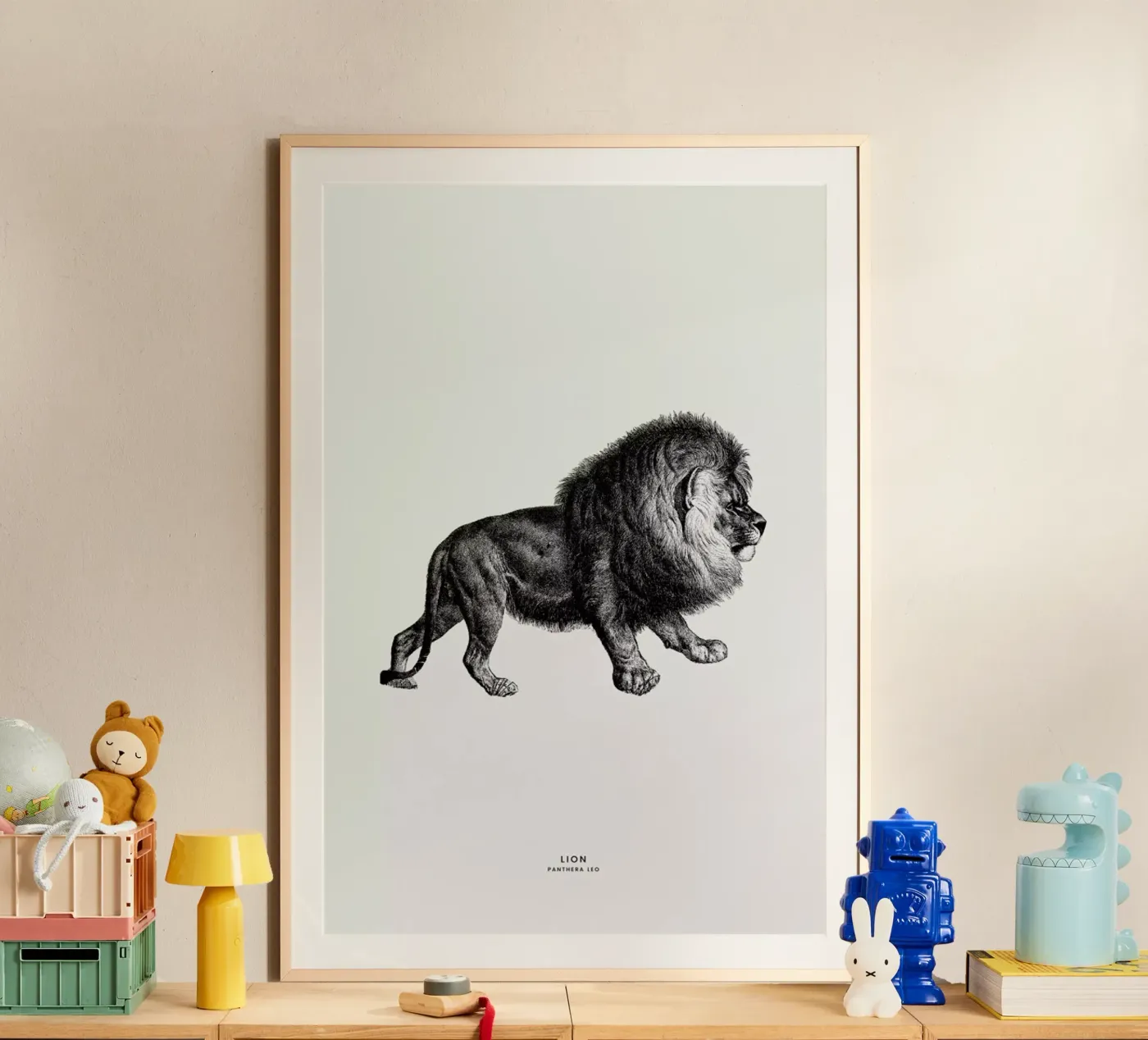 Lion Poster von Flora & Fauna