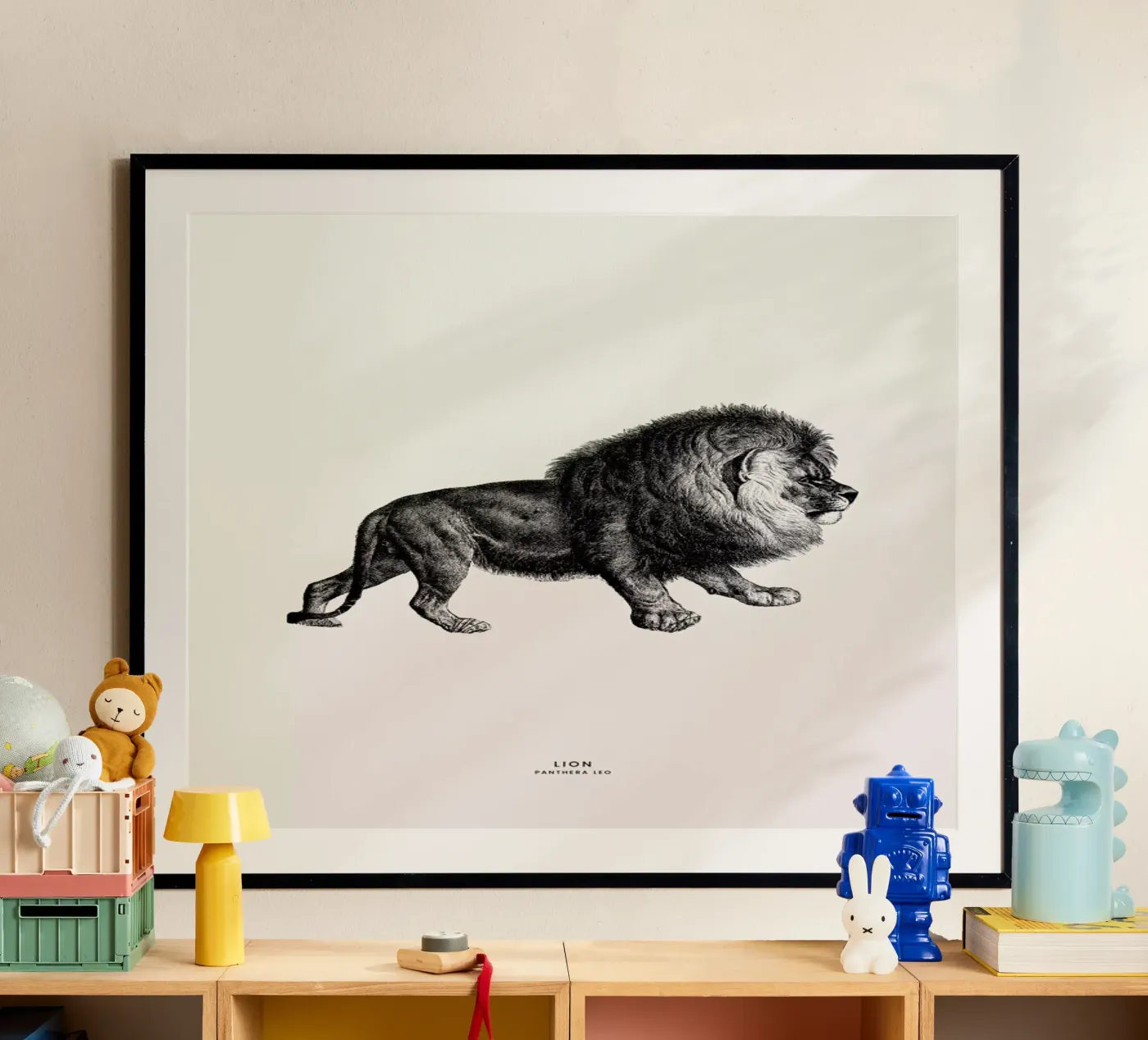Lion Poster von Flora & Fauna