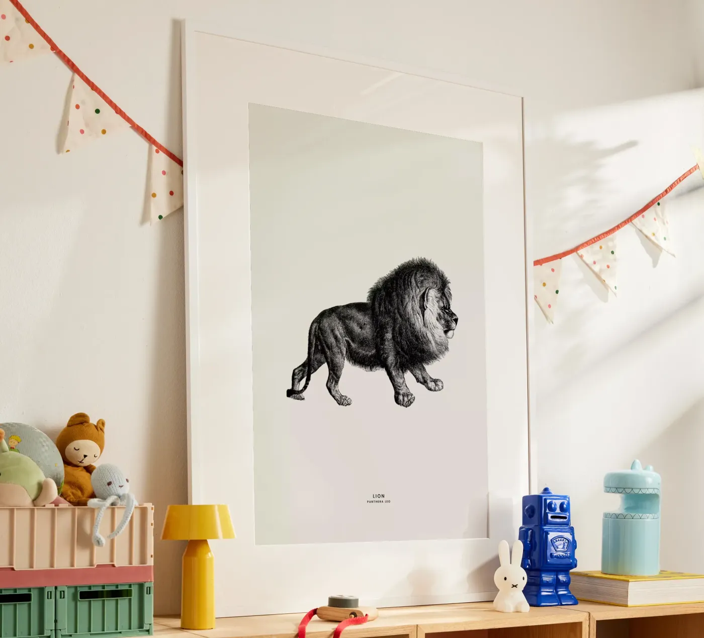 Lion Poster von Flora & Fauna