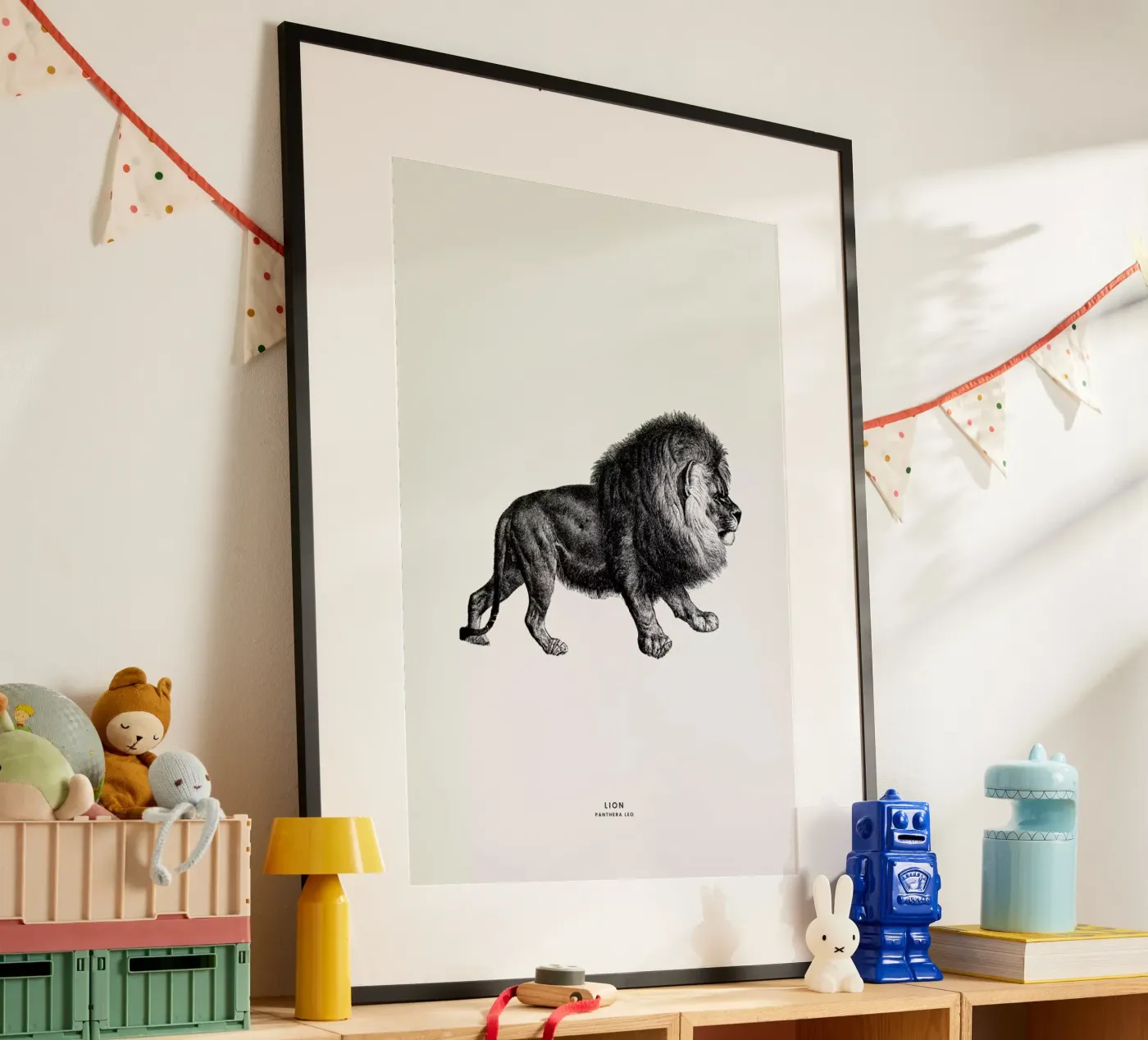 Lion Poster von Flora & Fauna
