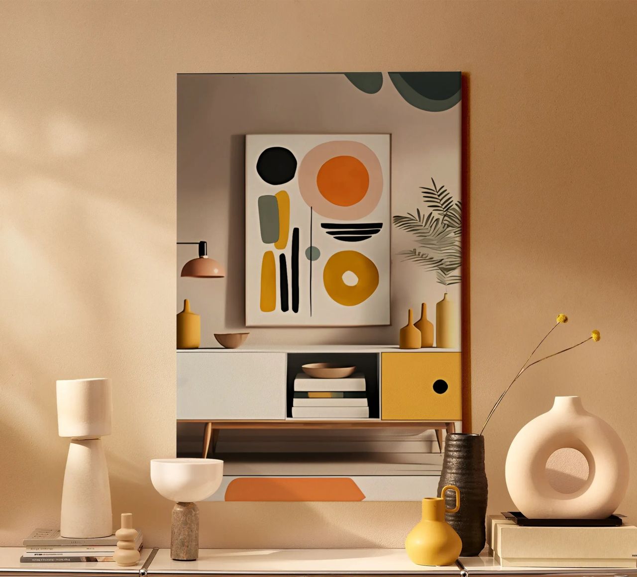 Minimalist Art Poster 606 Leinwand von ahmiaLodri