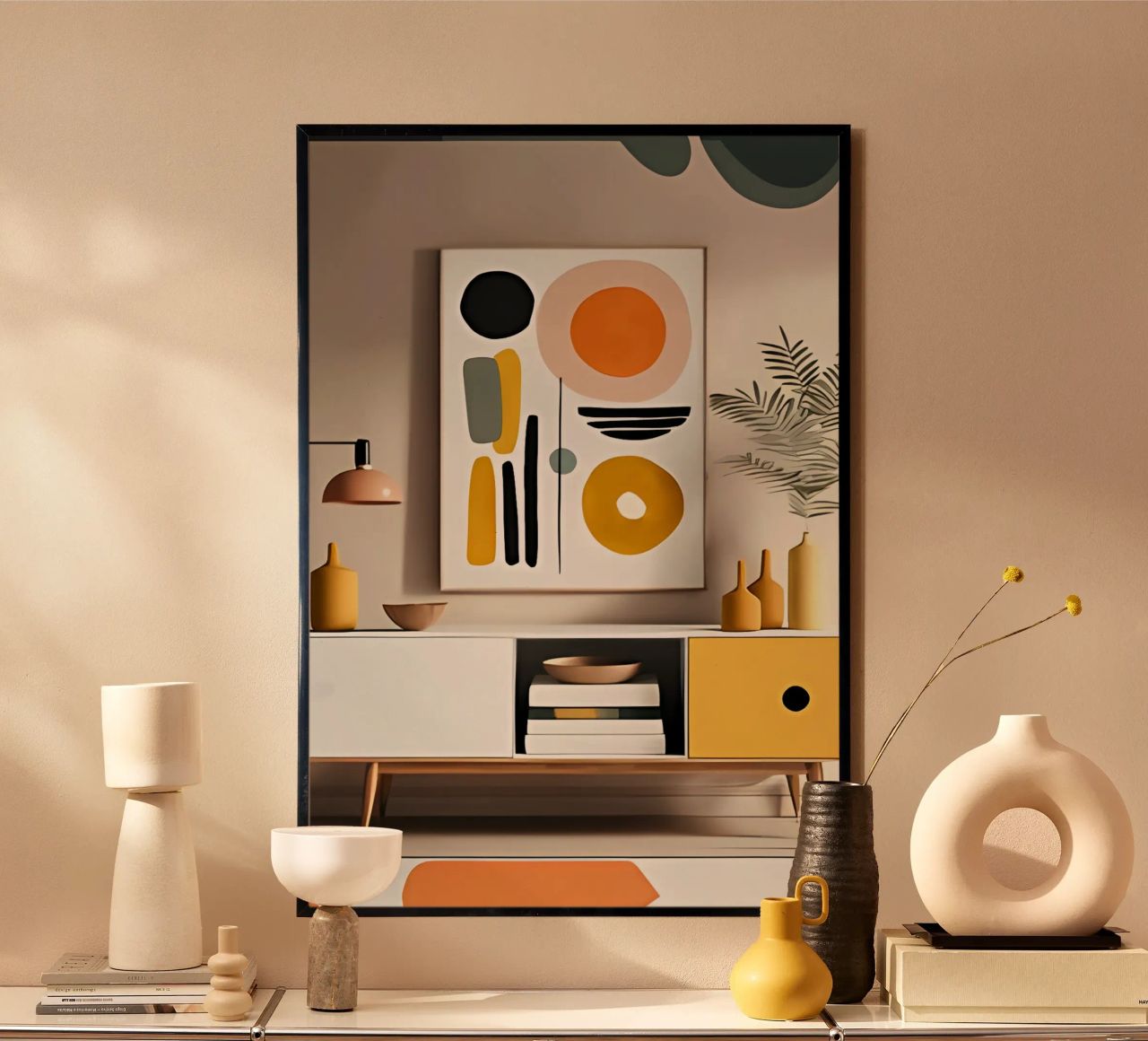 Minimalist Art Poster 606 poster with aluminum frame by ahmiaLodri