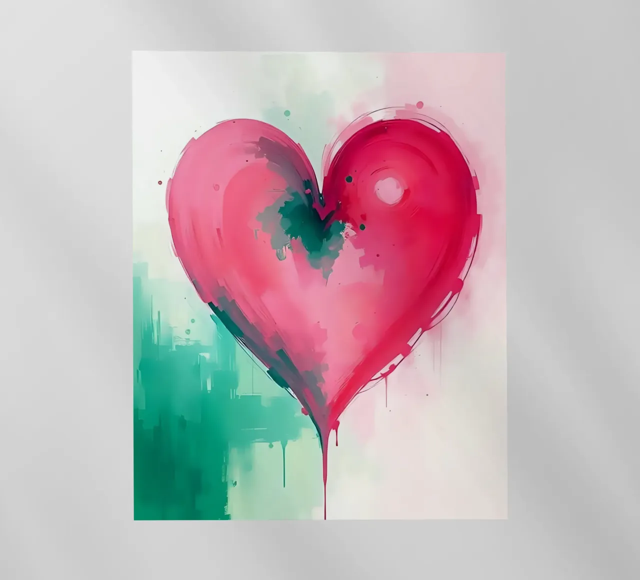 cuore_rosa_verde_3 pellicola backlit da Pink- und LoveArt by LK