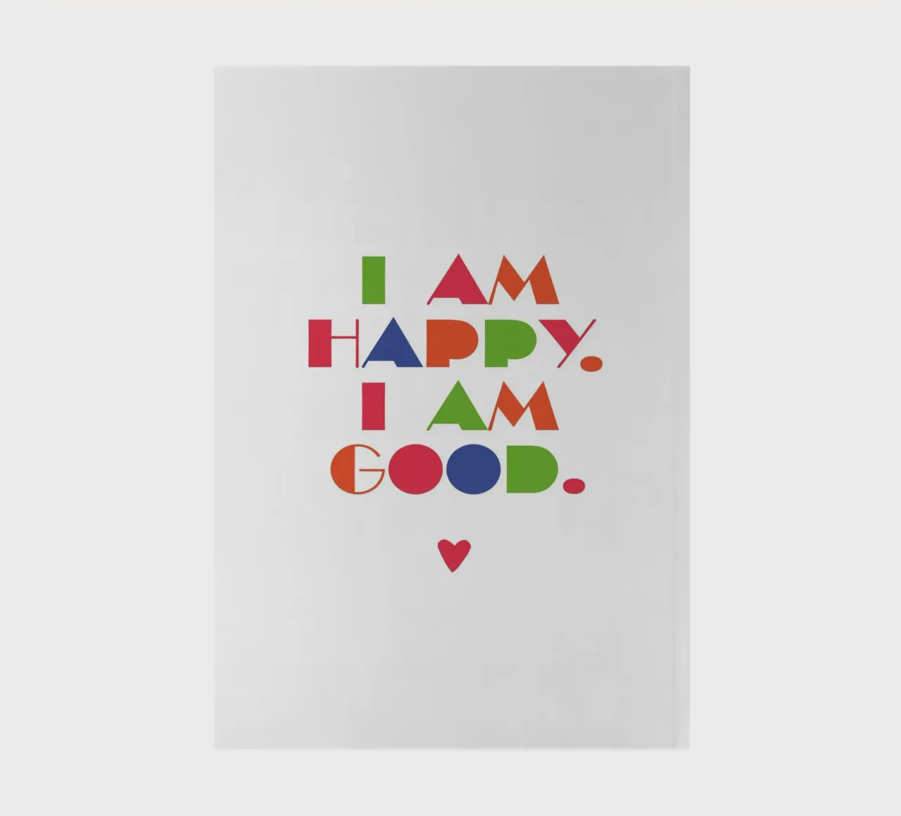 I am happy, I am good notebook by maramirage