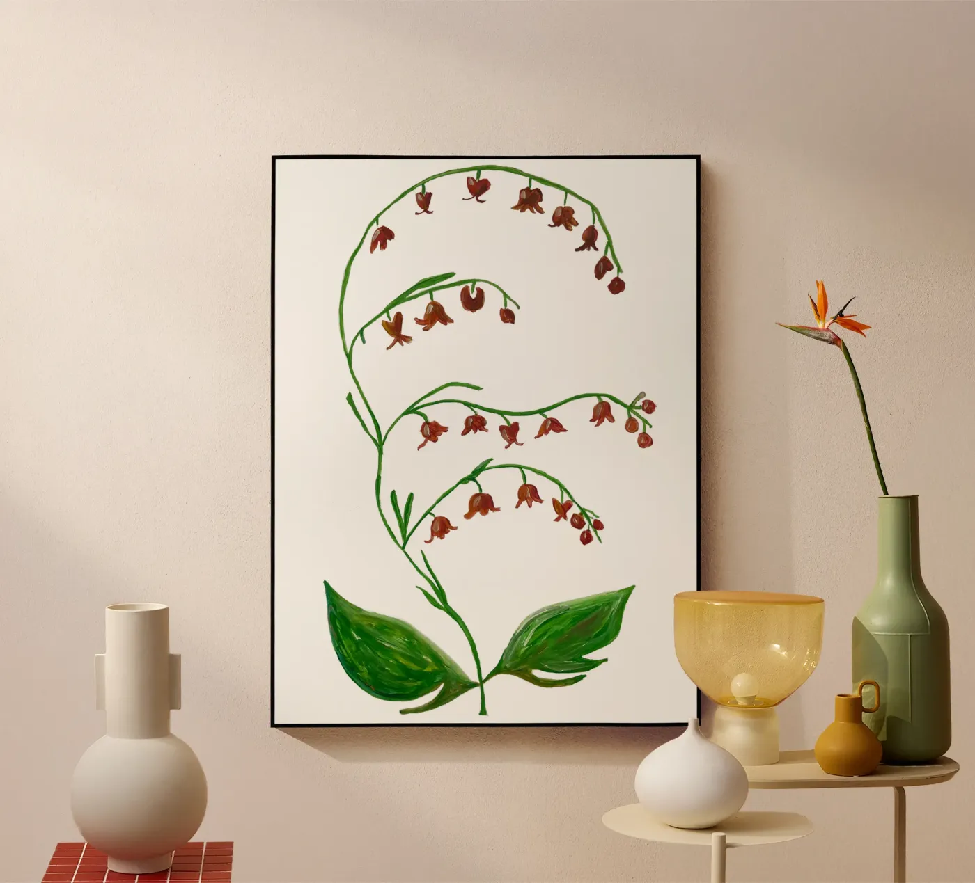 Flowers Acryl-Glas von Femke Zwaan