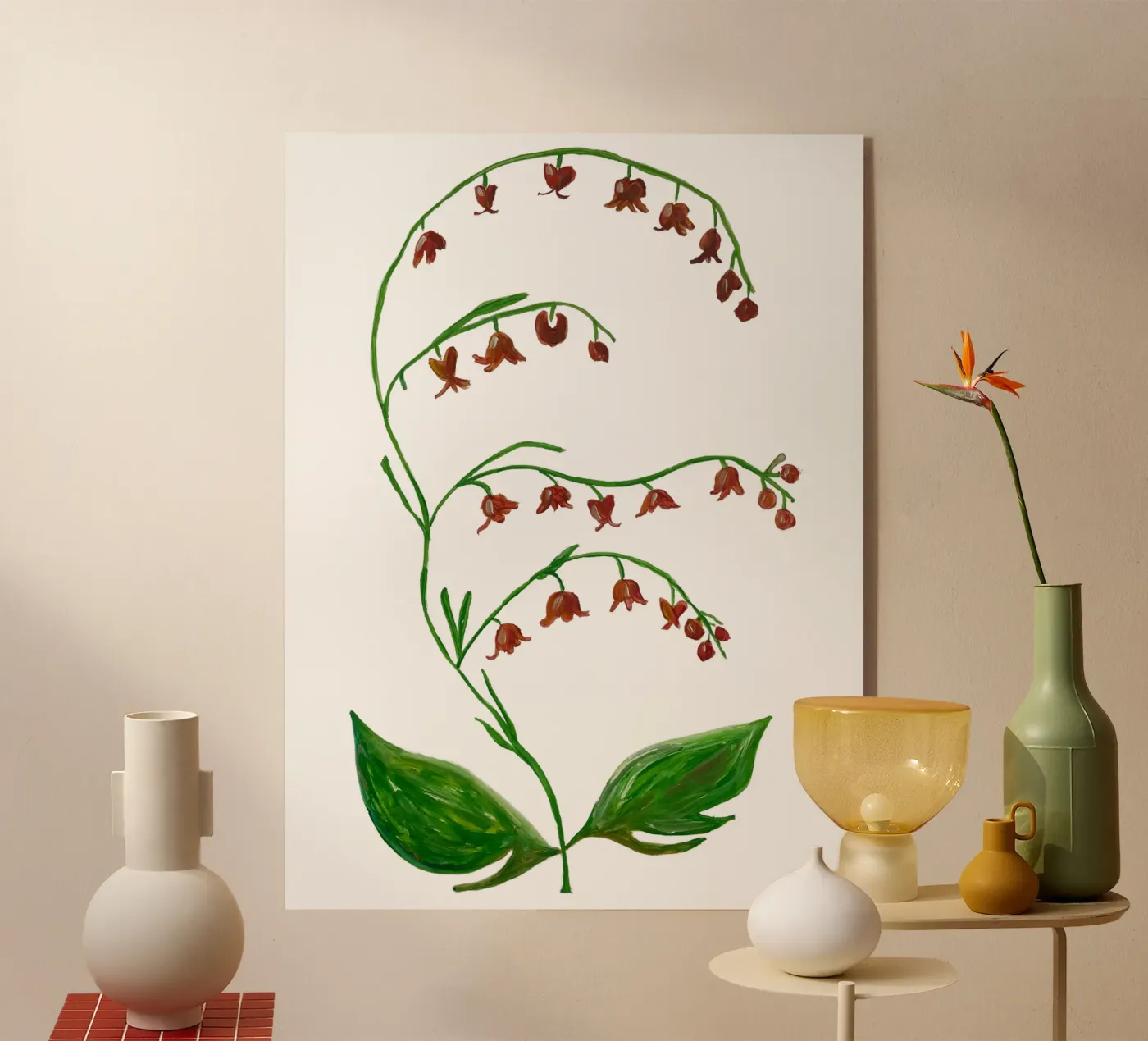 Flowers Acryl-Glas von Femke Zwaan