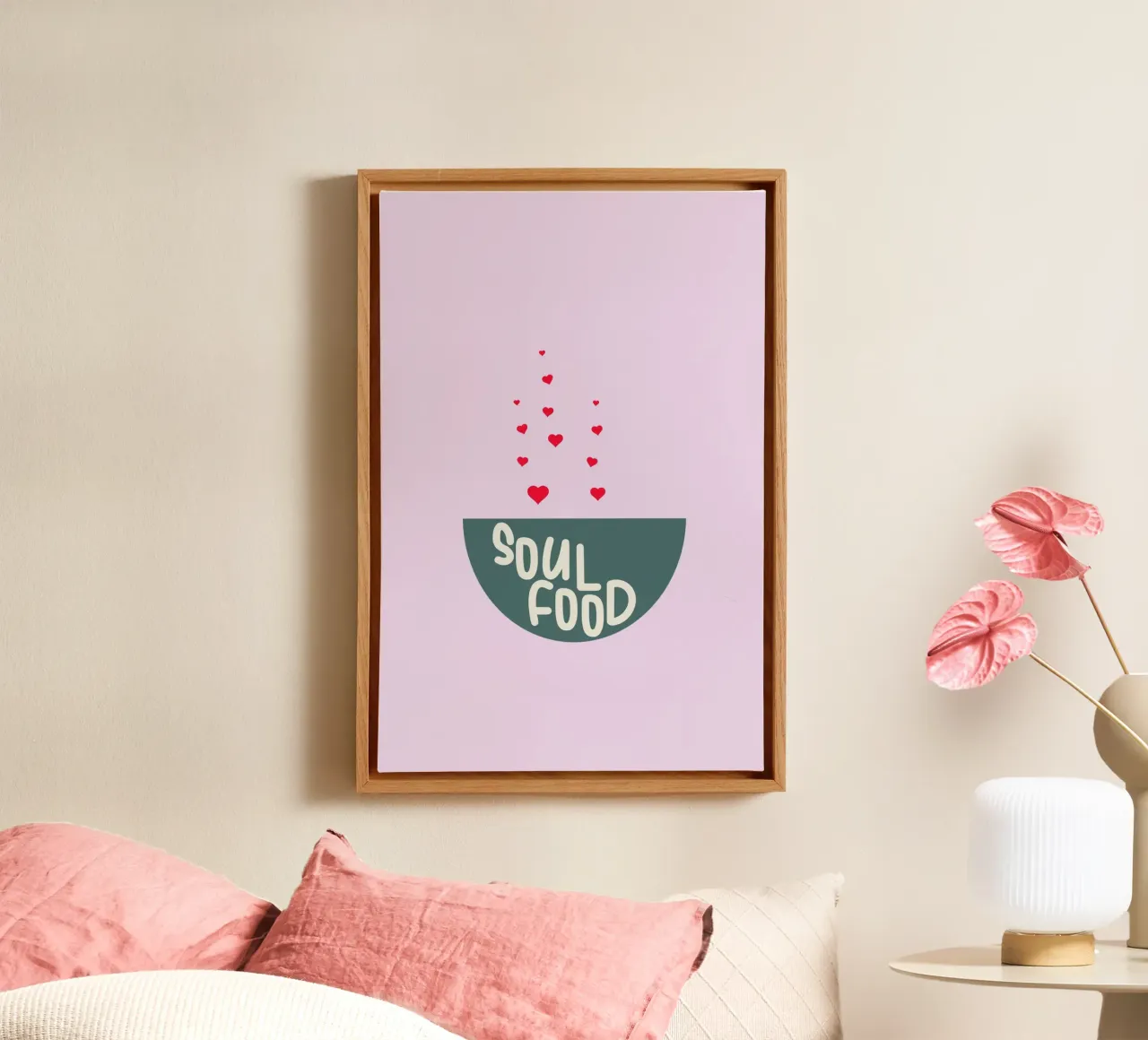 Soulfood tela con Cornice a cassetta da maramirage