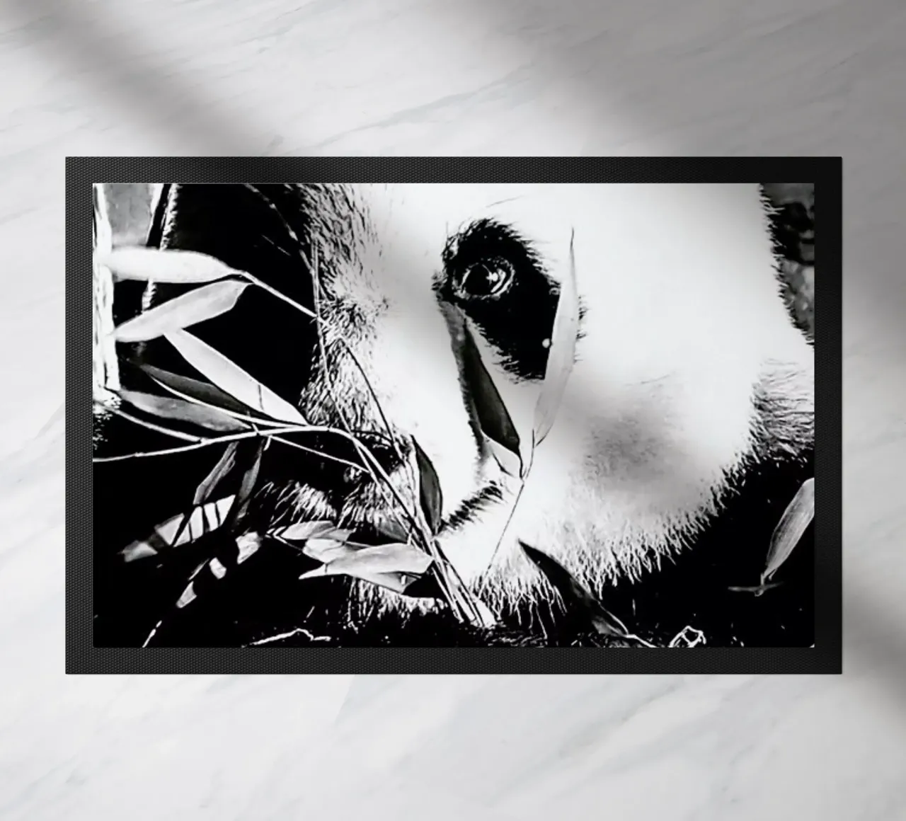 Hungry Panda felpudo de Babett Schultze