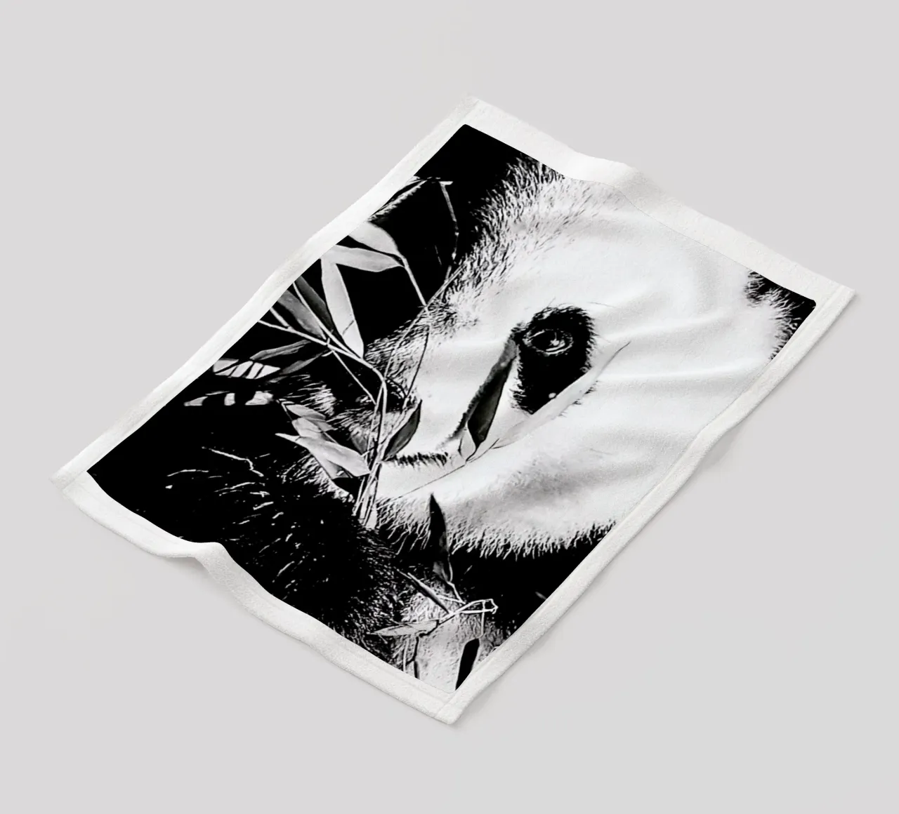 Hungry Panda fleece blanket by Babett Schultze