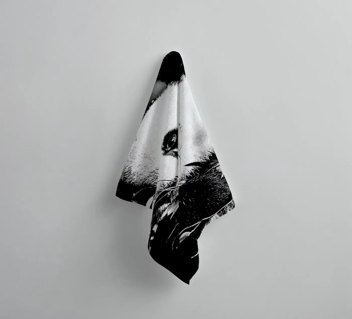 Hungry Panda towel by Babett Schultze