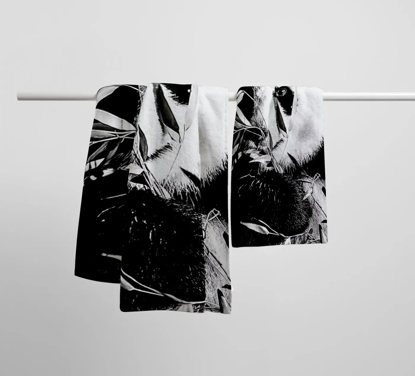 Hungry Panda towel by Babett Schultze